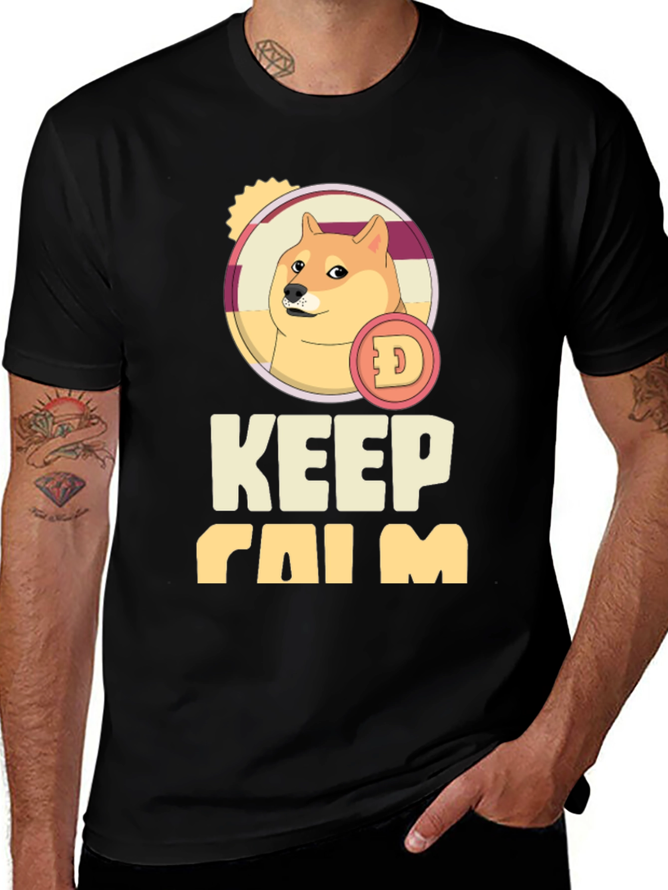 Doge Keep Calm T-Shirt - Black