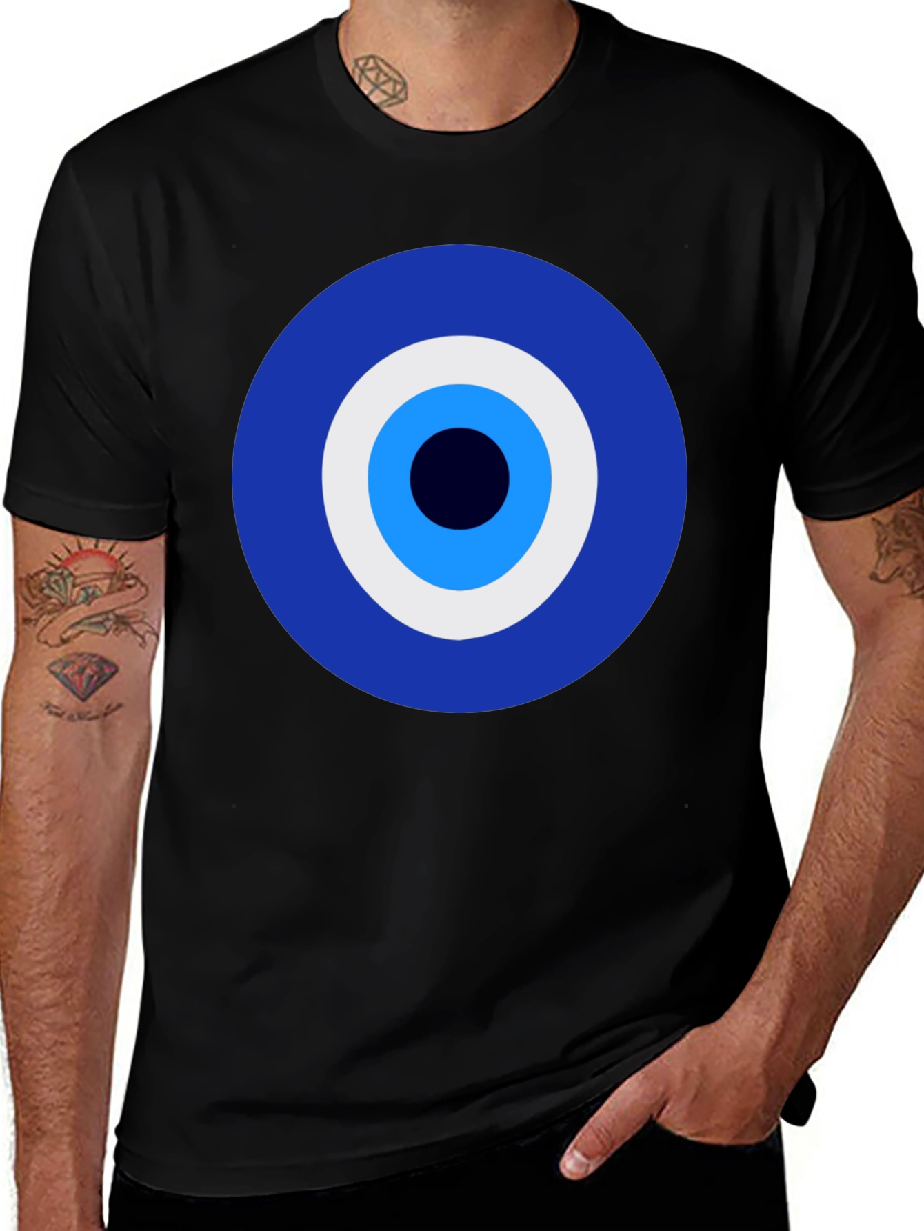 Variant 20 of Evil Eye Graphic Tee - Protection & Style