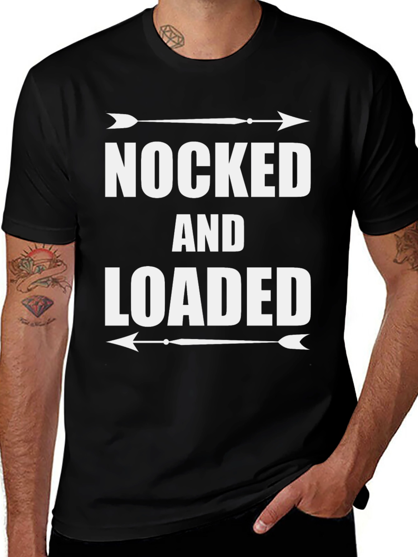 Variant 22 of Nocked and Loaded Arrow T-Shirt