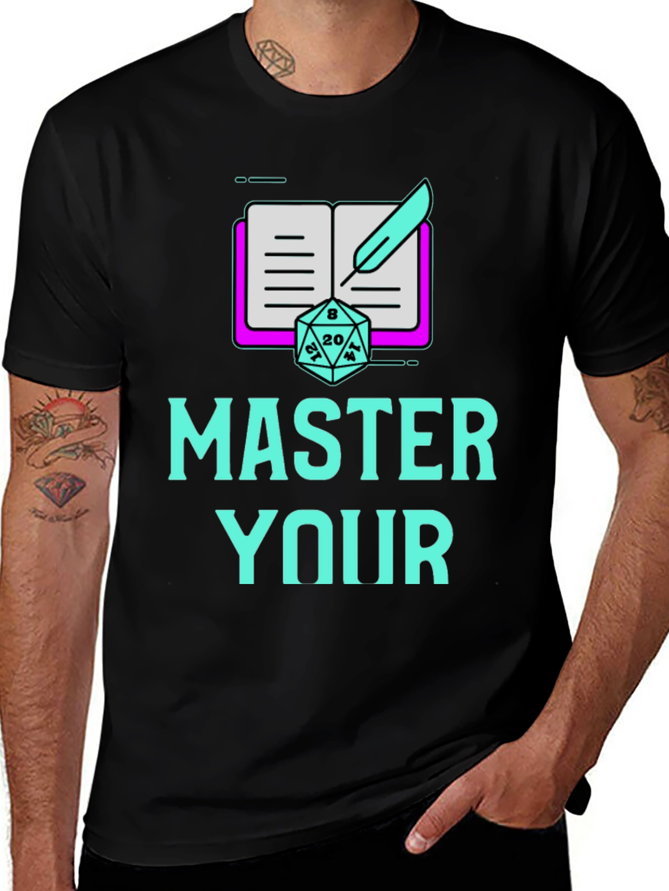 Variant 25 of Master Your Game Graphic Tee - D&D Inspired