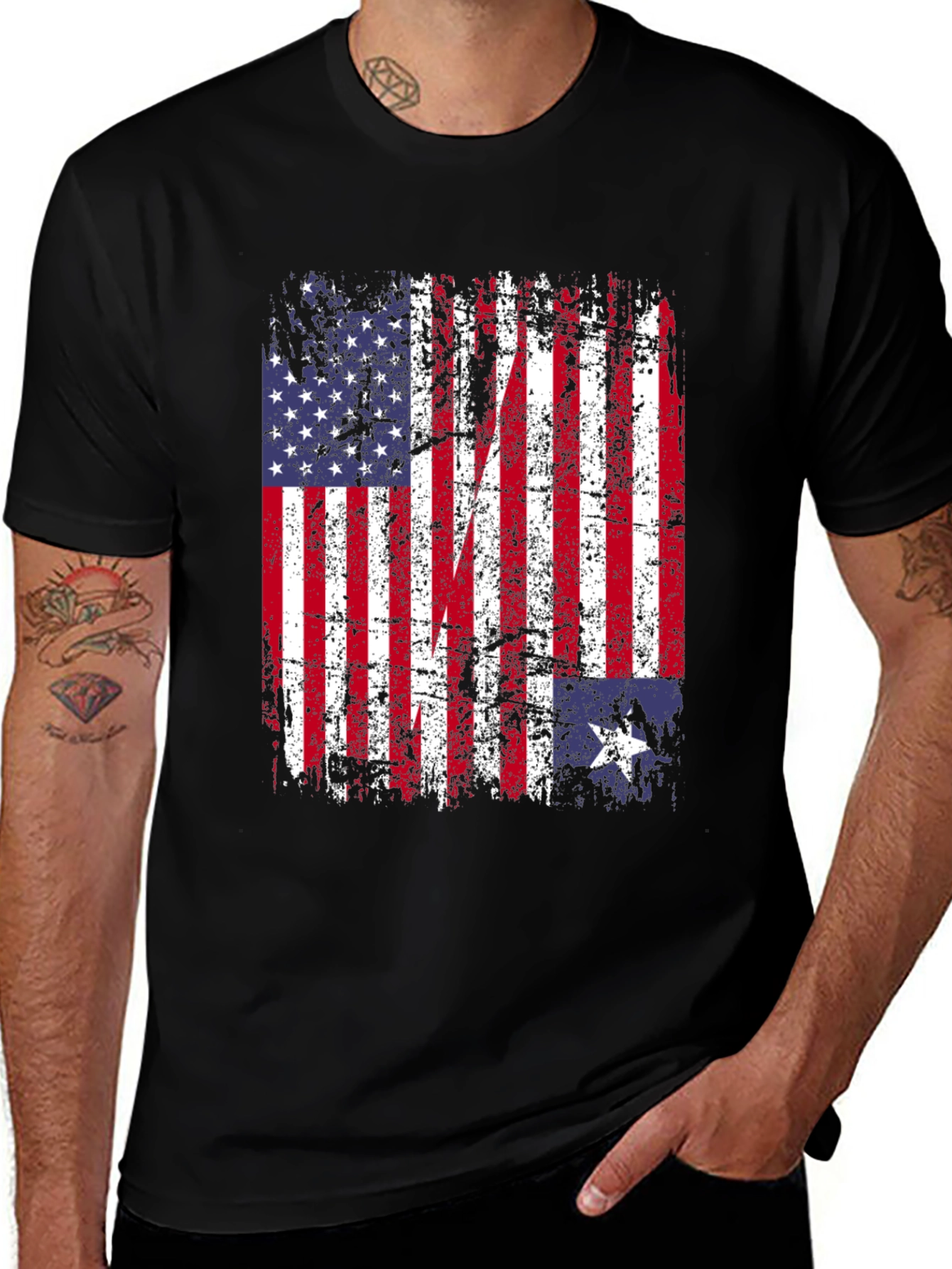 American Texas Flag T-Shirt Patriotic