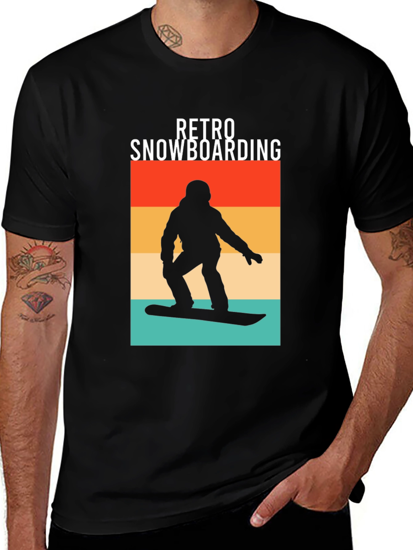 Variant 5 of Retro Snowboarding T-Shirt - Cool Vintage Winter Design