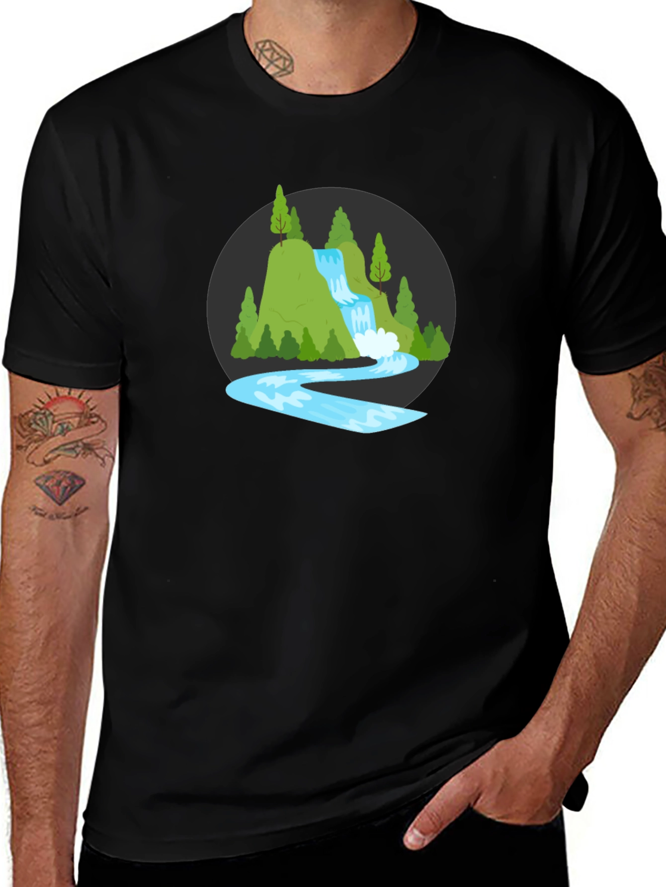 Waterfall Graphic Tee - Nature Lovers