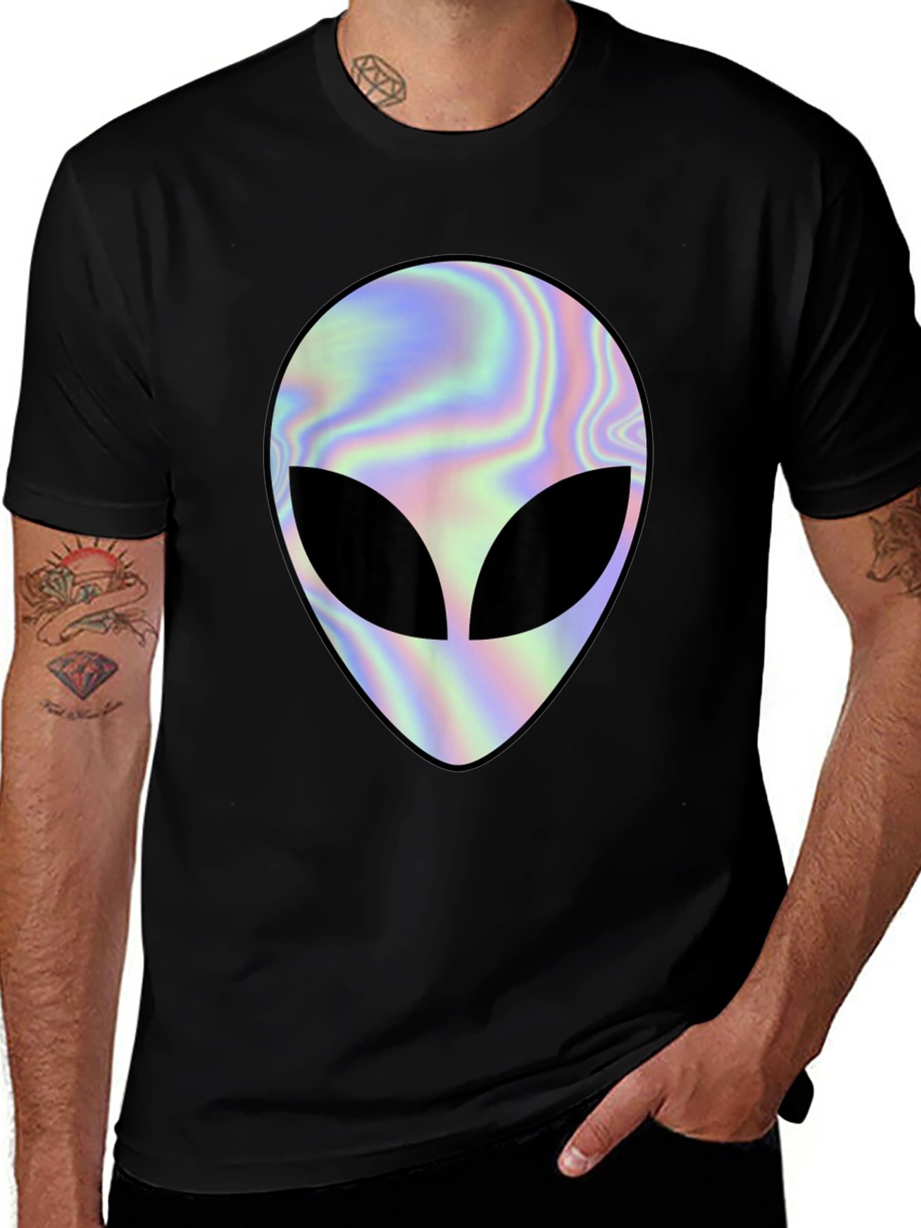 Variant 12 of Alien Holographic T-Shirt