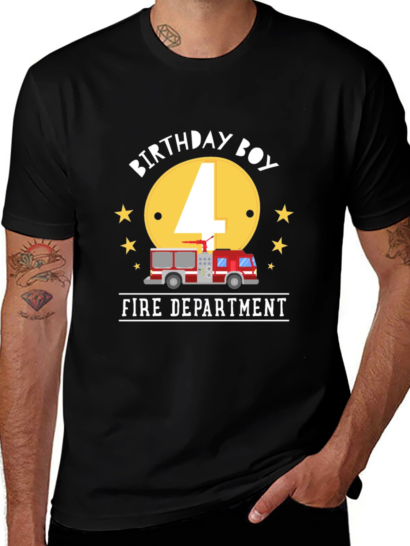 Variant 16 of Birthday Boy Fire Department T-Shirt