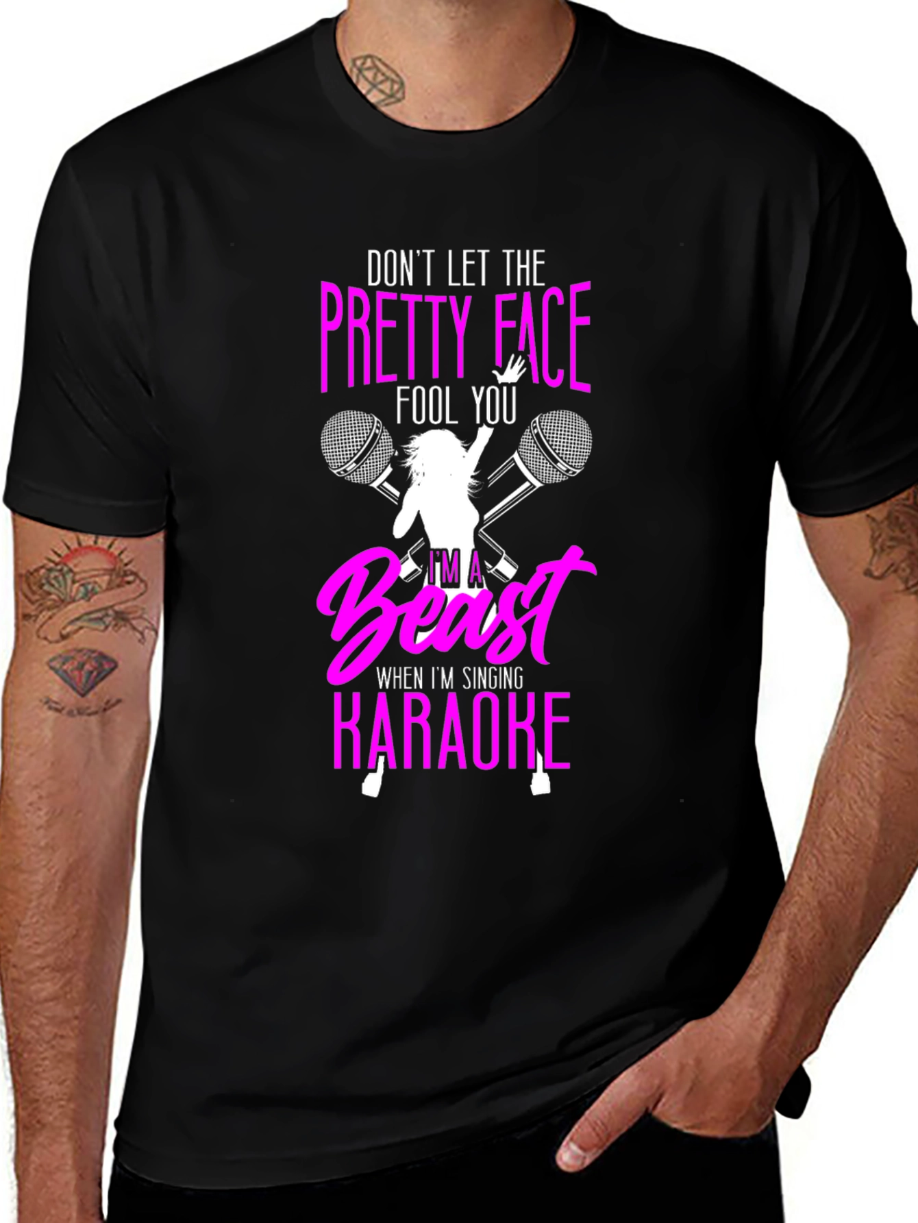 Variant 2 of Karaoke Beast Graphic Tee