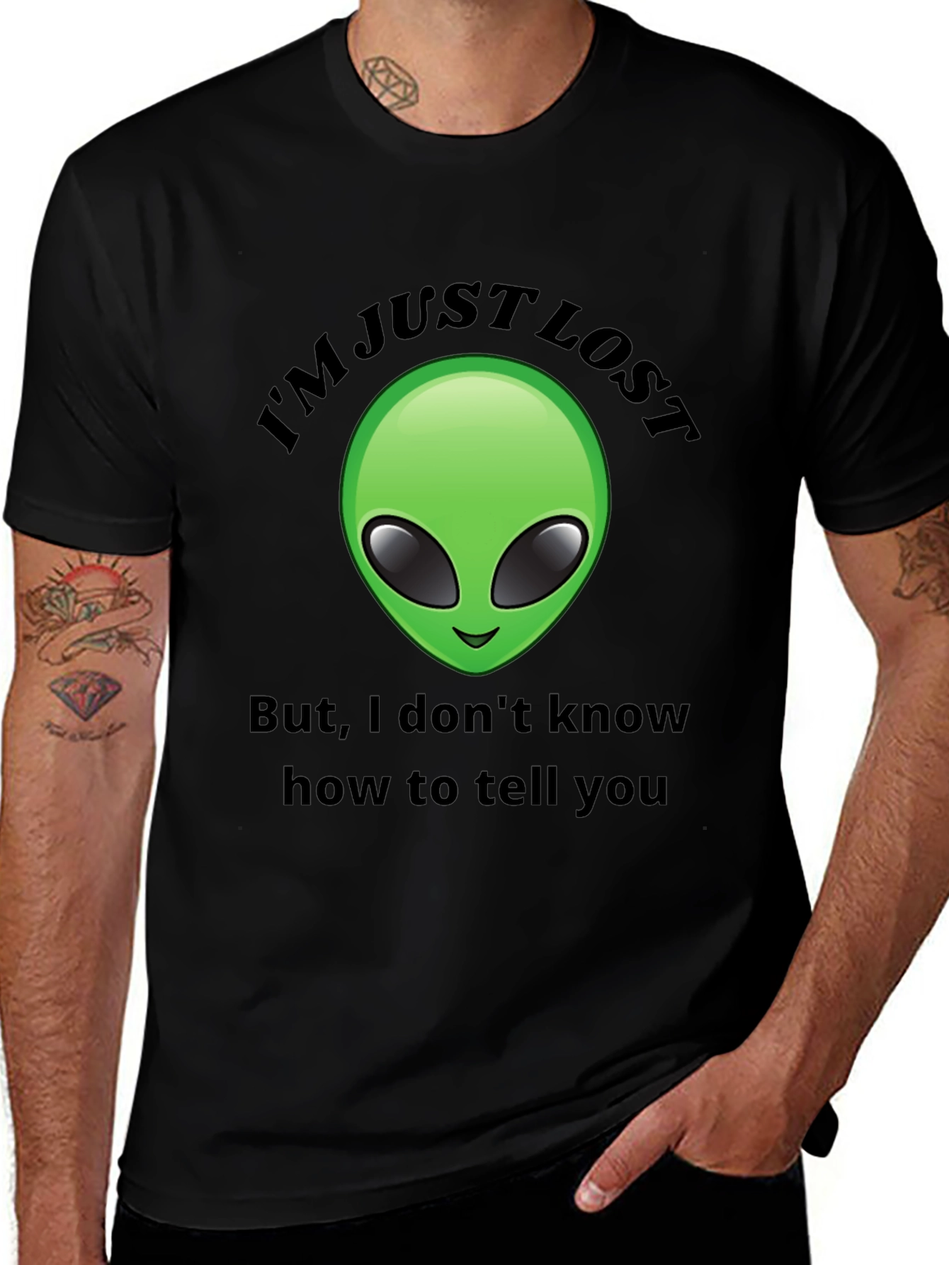 Variant 20 of I'm Just Lost Alien Graphic T-Shirt