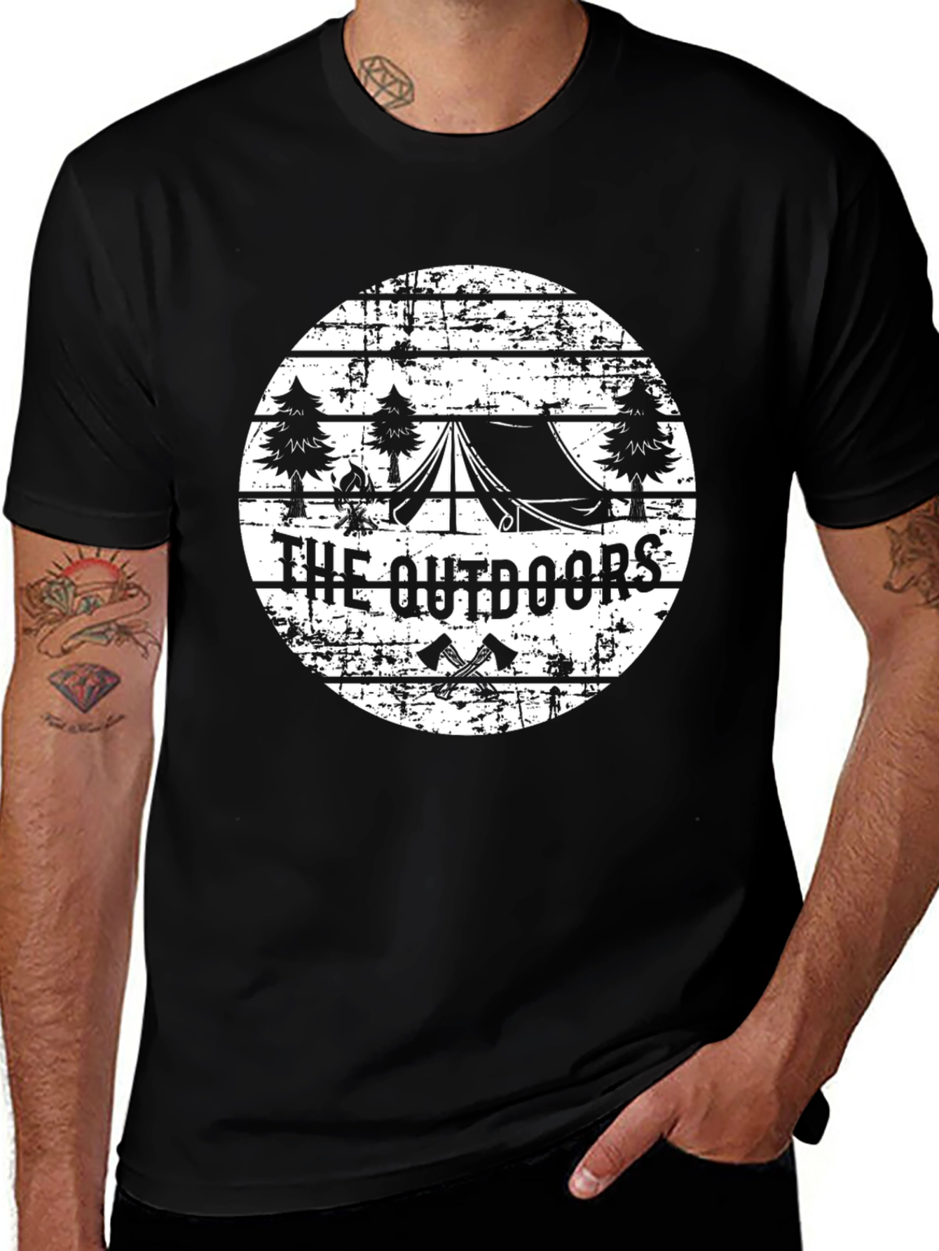 Outdoors Graphic Tee - Camping & Adventure Shirt