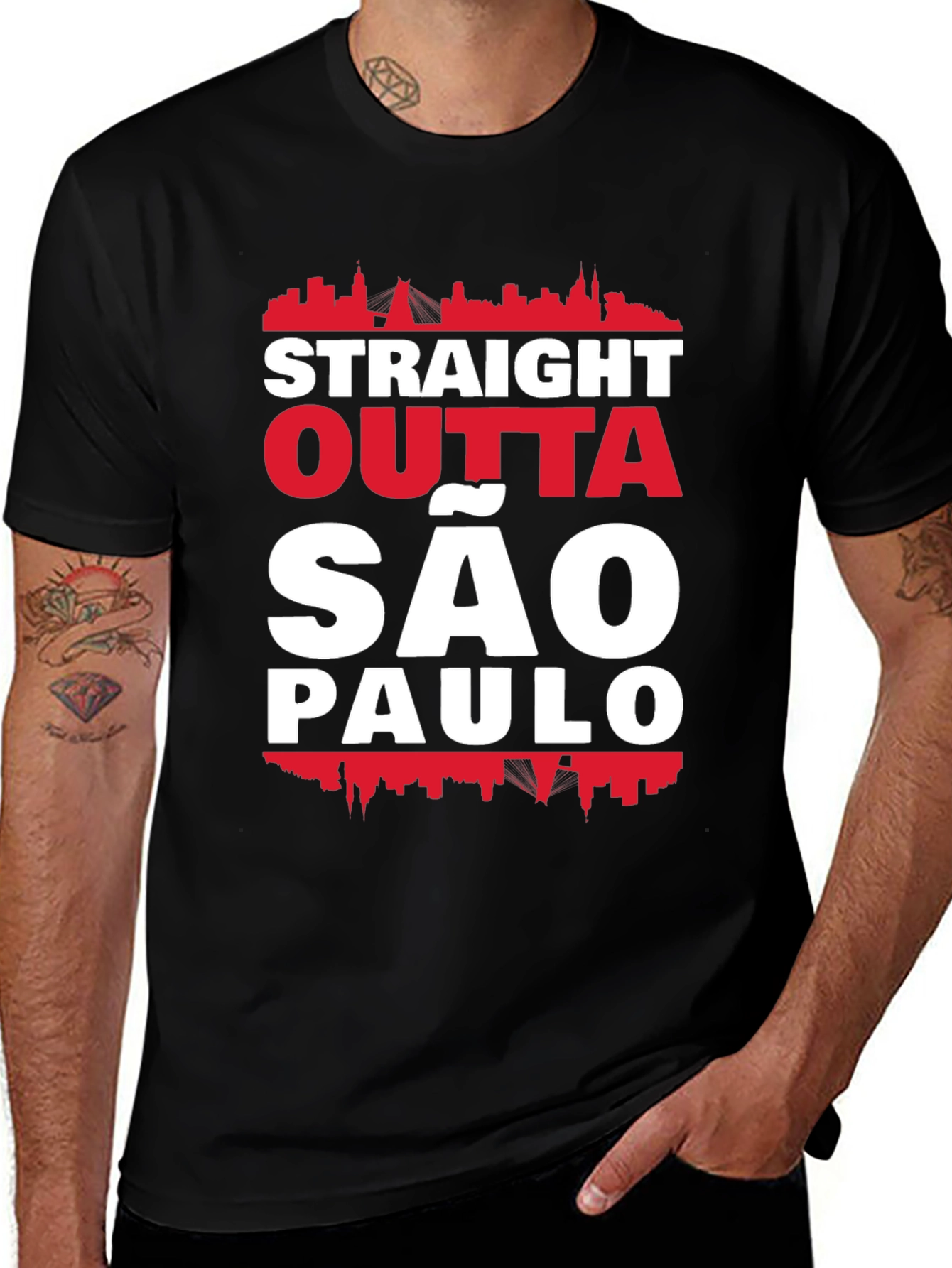 Straight Outta São Paulo T-Shirt - Black