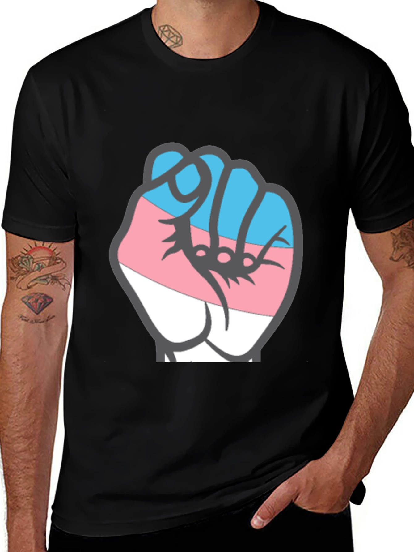Variant 26 of Transgender Fist Pride T-Shirt