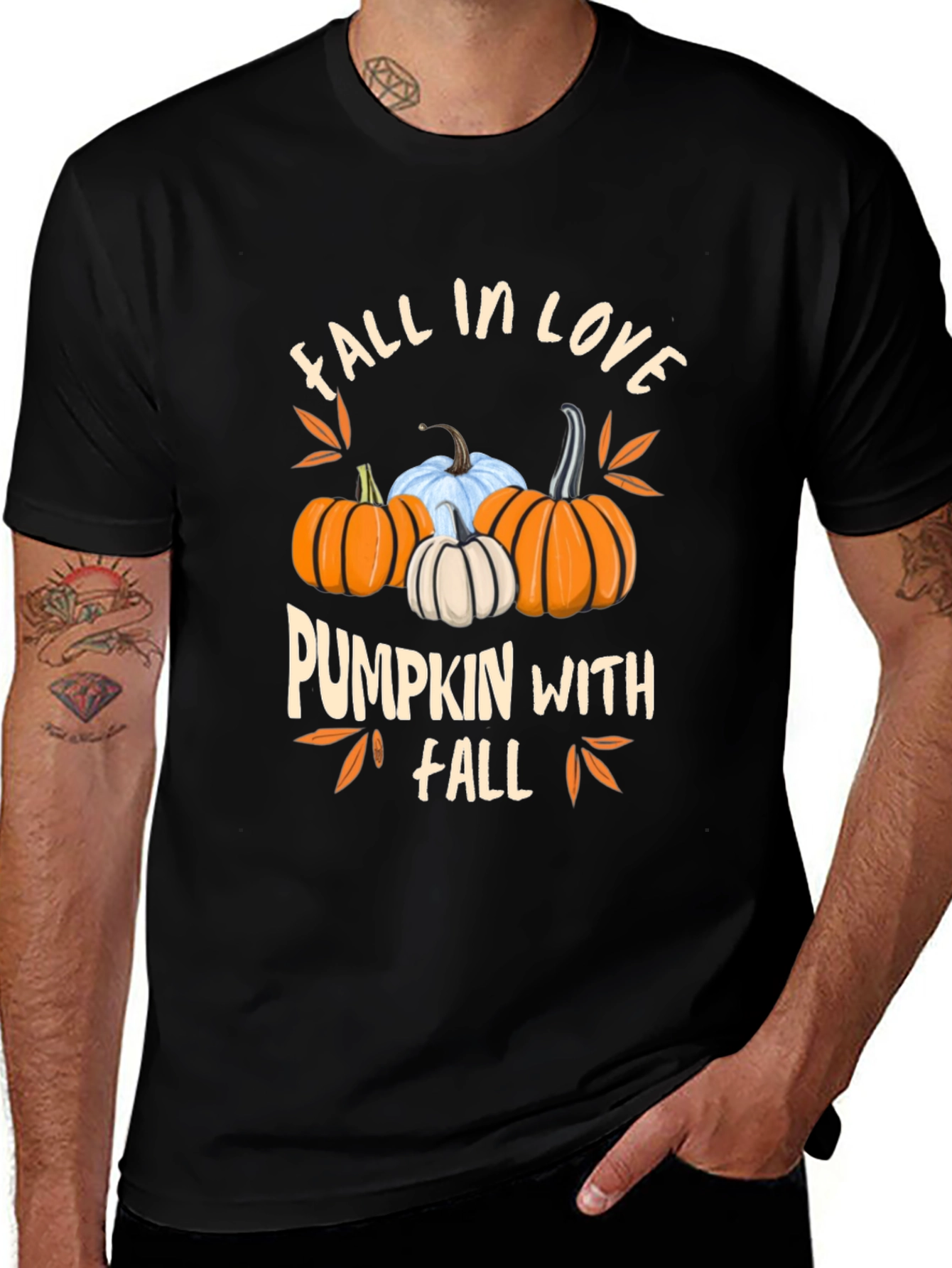 Variant 22 of Fall in Love Pumpkin T-Shirt