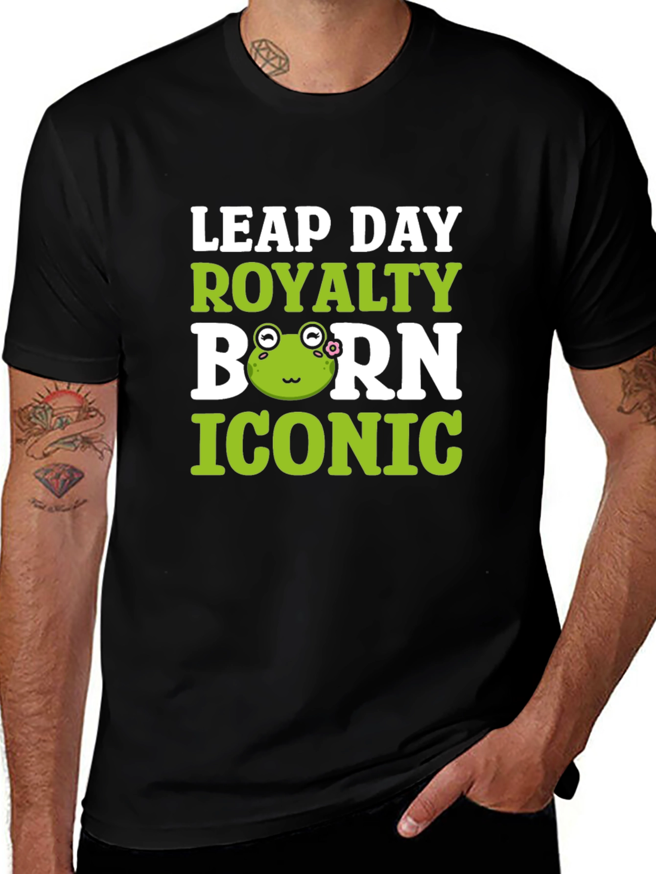 Leap Day Royalty Born Iconic Frog T-Shirt