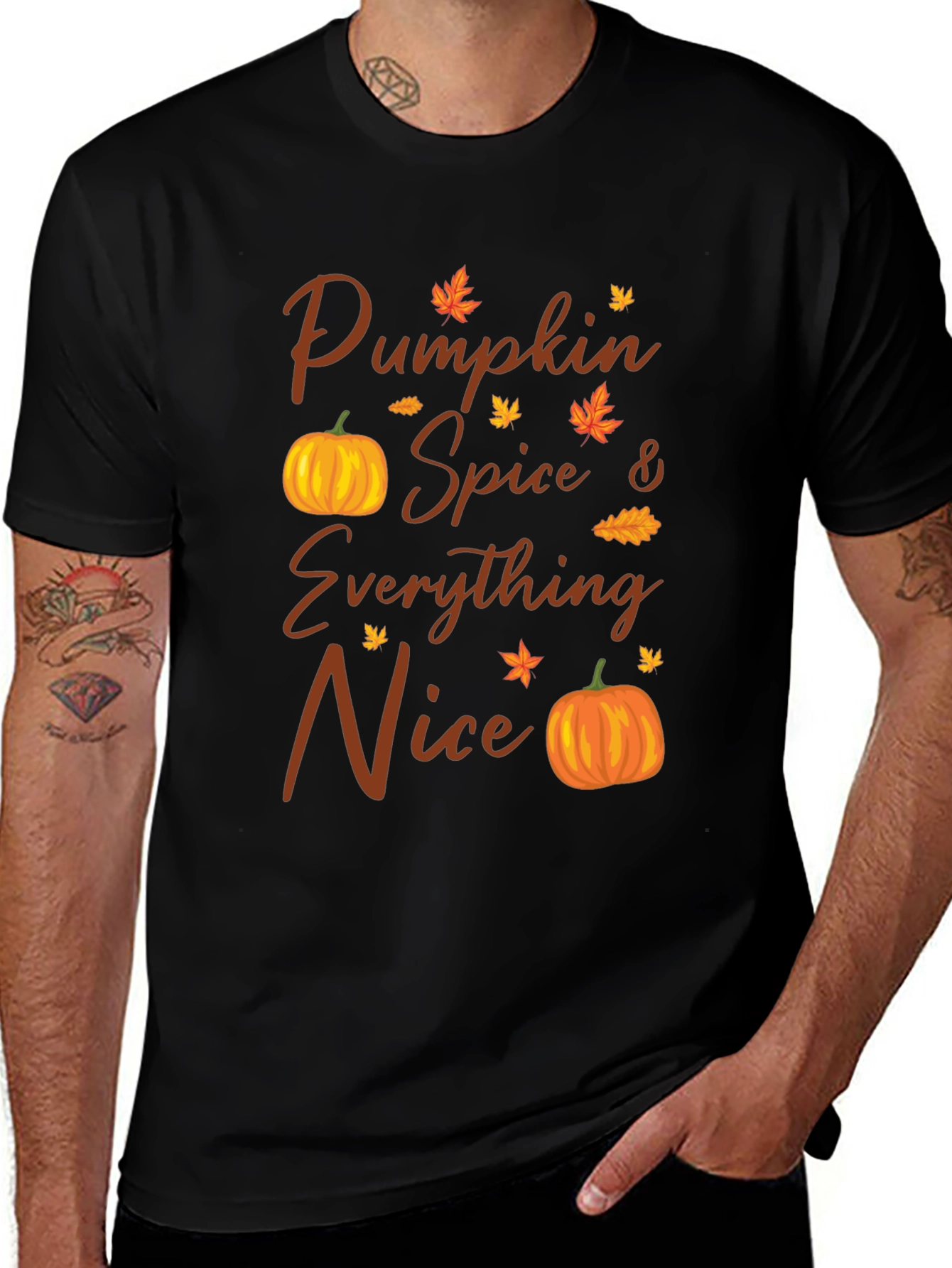 Variant 9 of Pumpkin Spice & Everything Nice Fall T-Shirt
