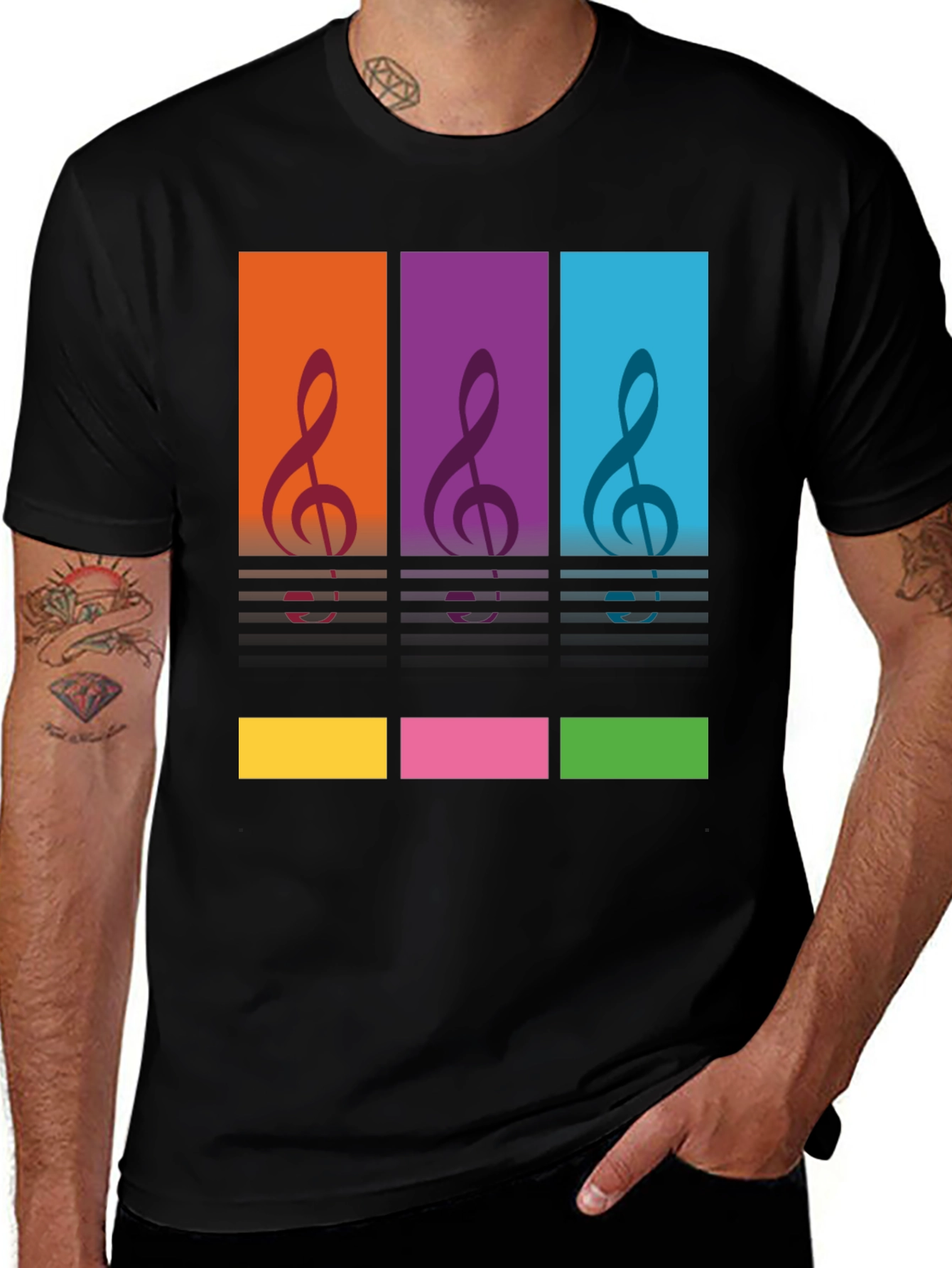 Variant 30 of Musical Note T-Shirt - Colorful & Trendy Design