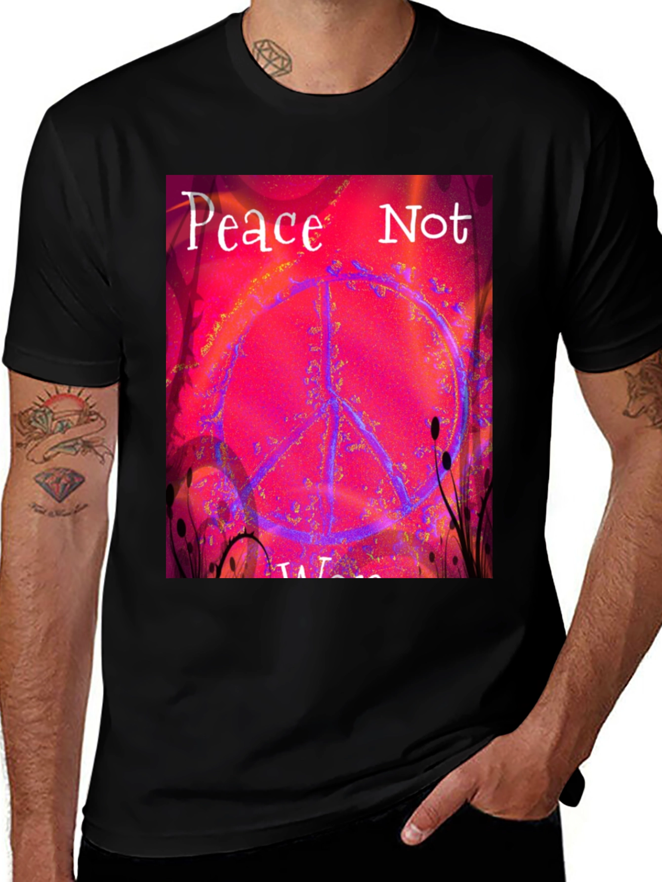 Variant 7 of Peace Not War Graphic Tee