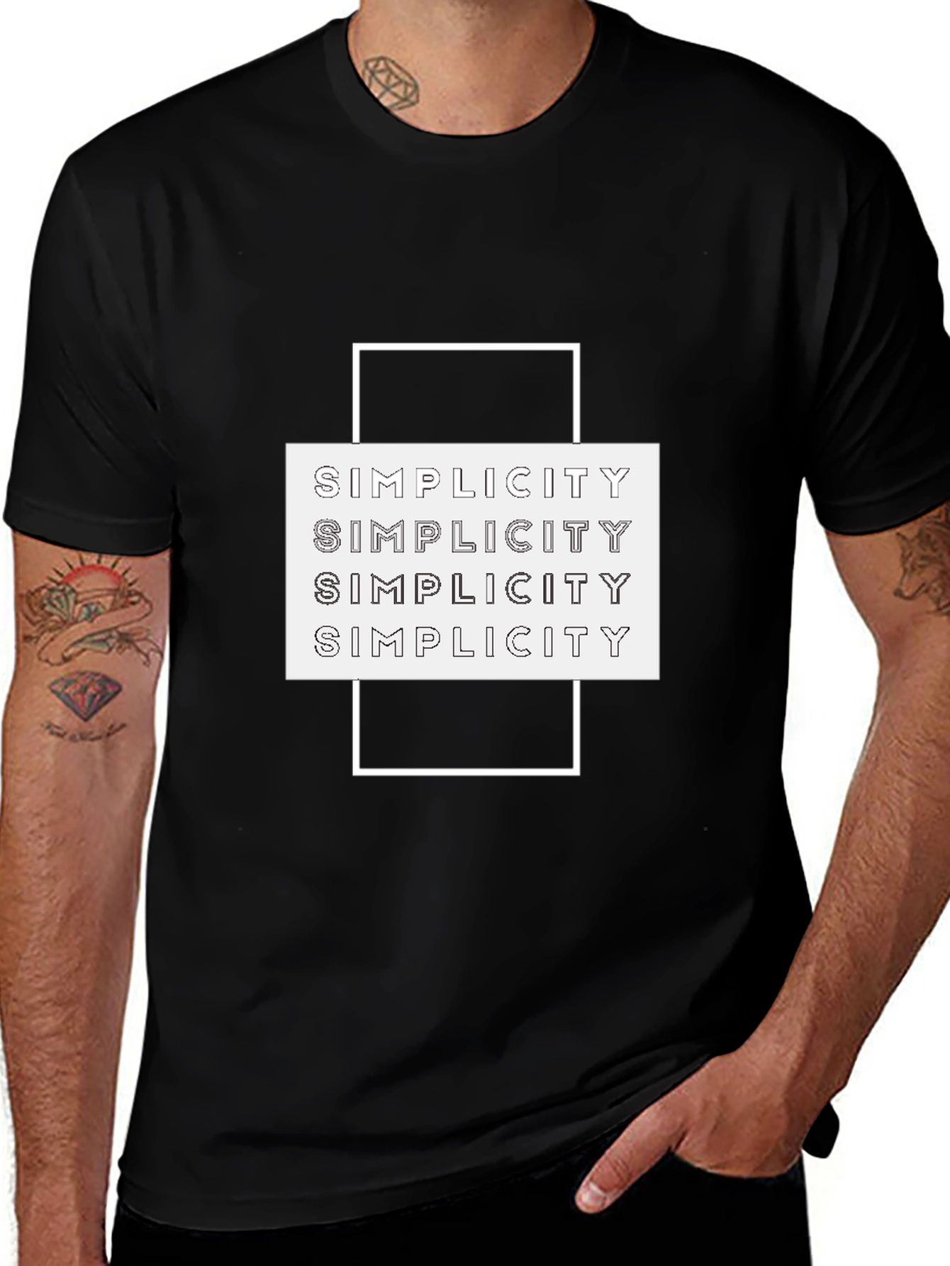 Variant 21 of Simplicity Graphic Tee - Modern Minimalist Design