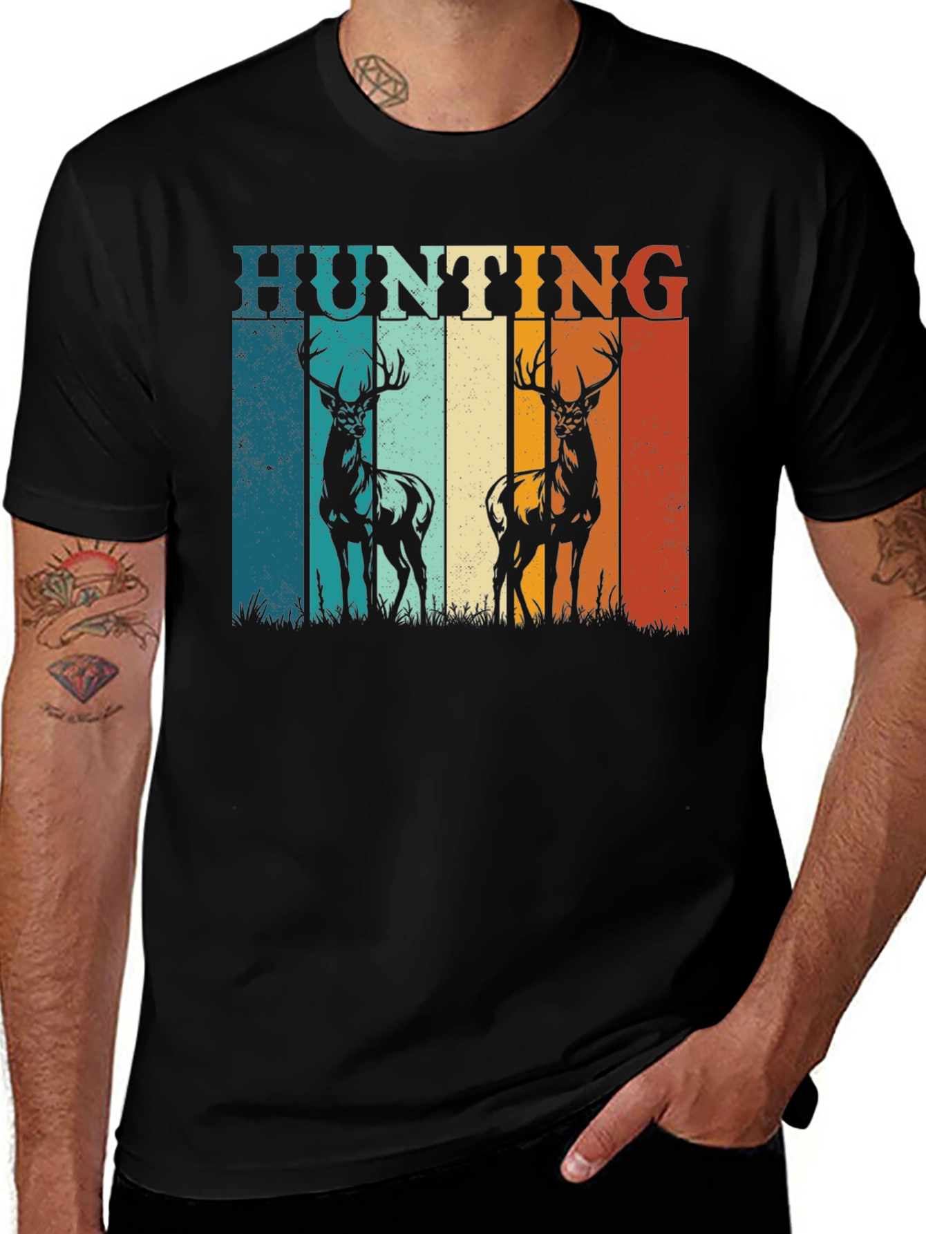 Variant 16 of Vintage Hunting Deer T-Shirt
