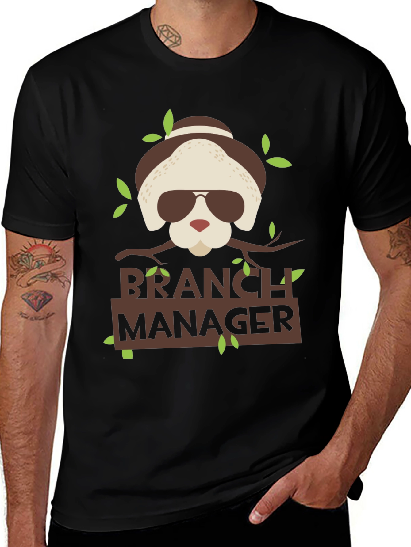 Variant 24 of Branch Manager Dog Graphic T-Shirt