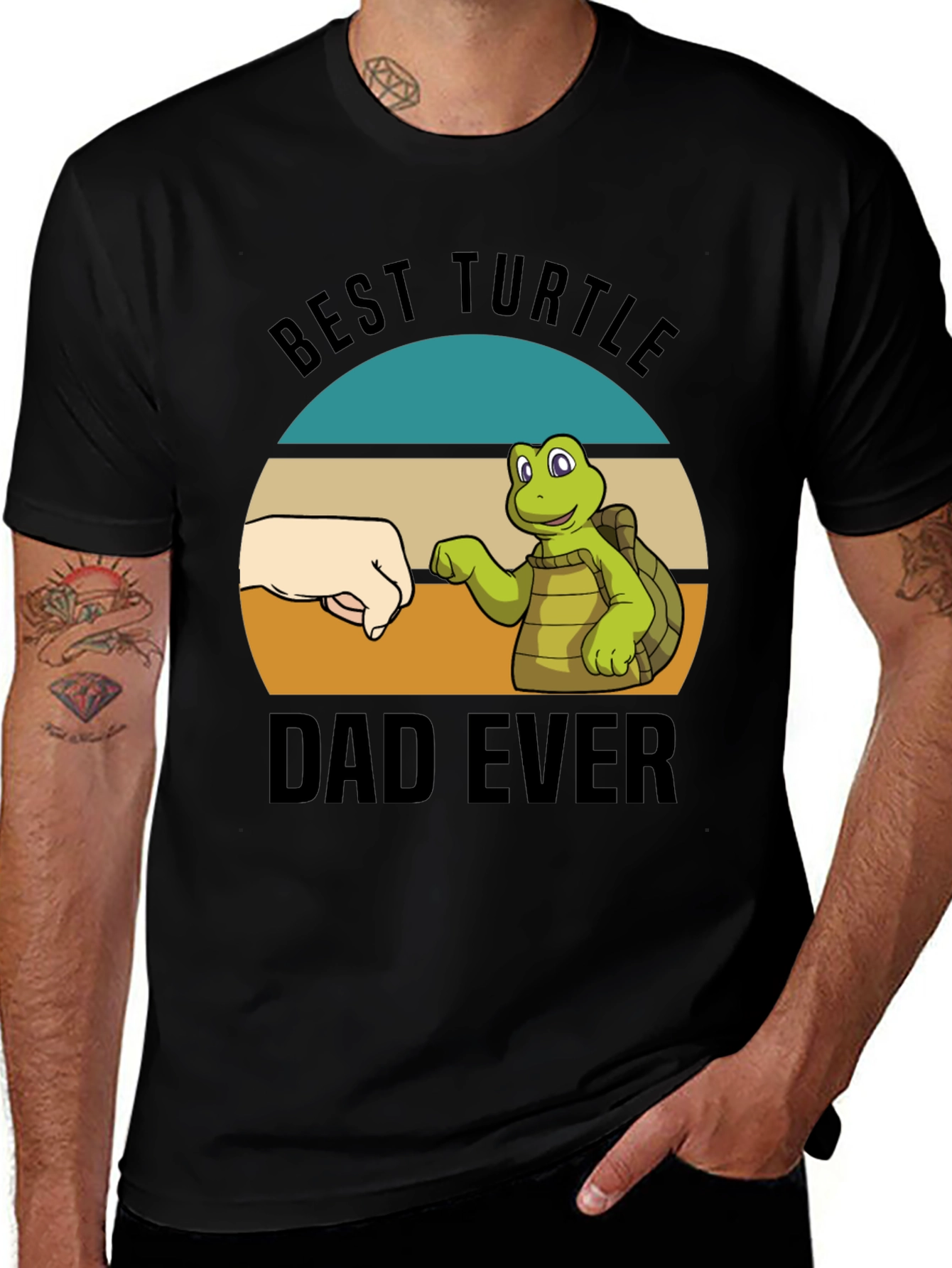 Variant 5 of Best Turtle Dad Ever T-Shirt