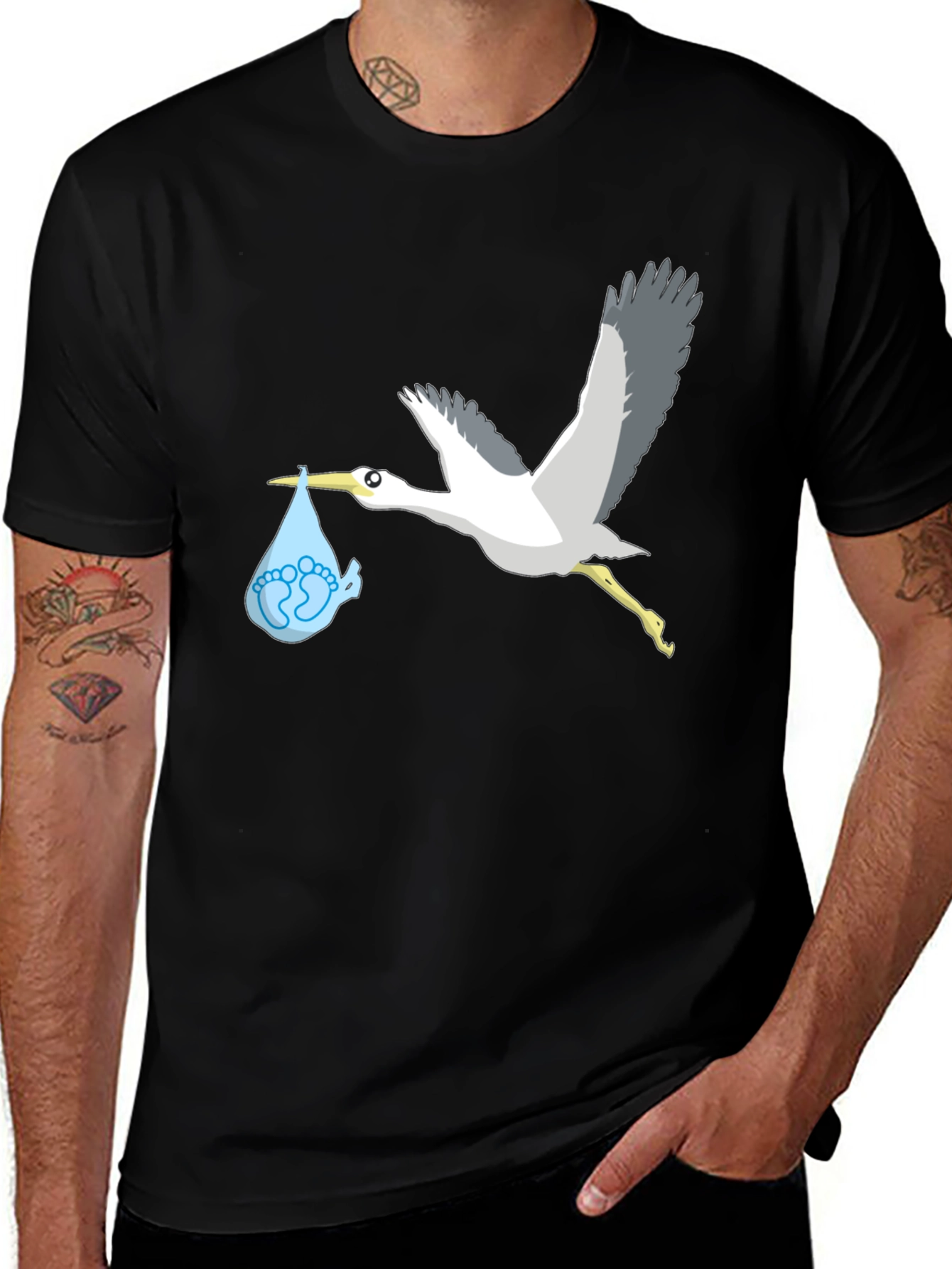 Variant 14 of Stork Baby Delivery T-Shirt