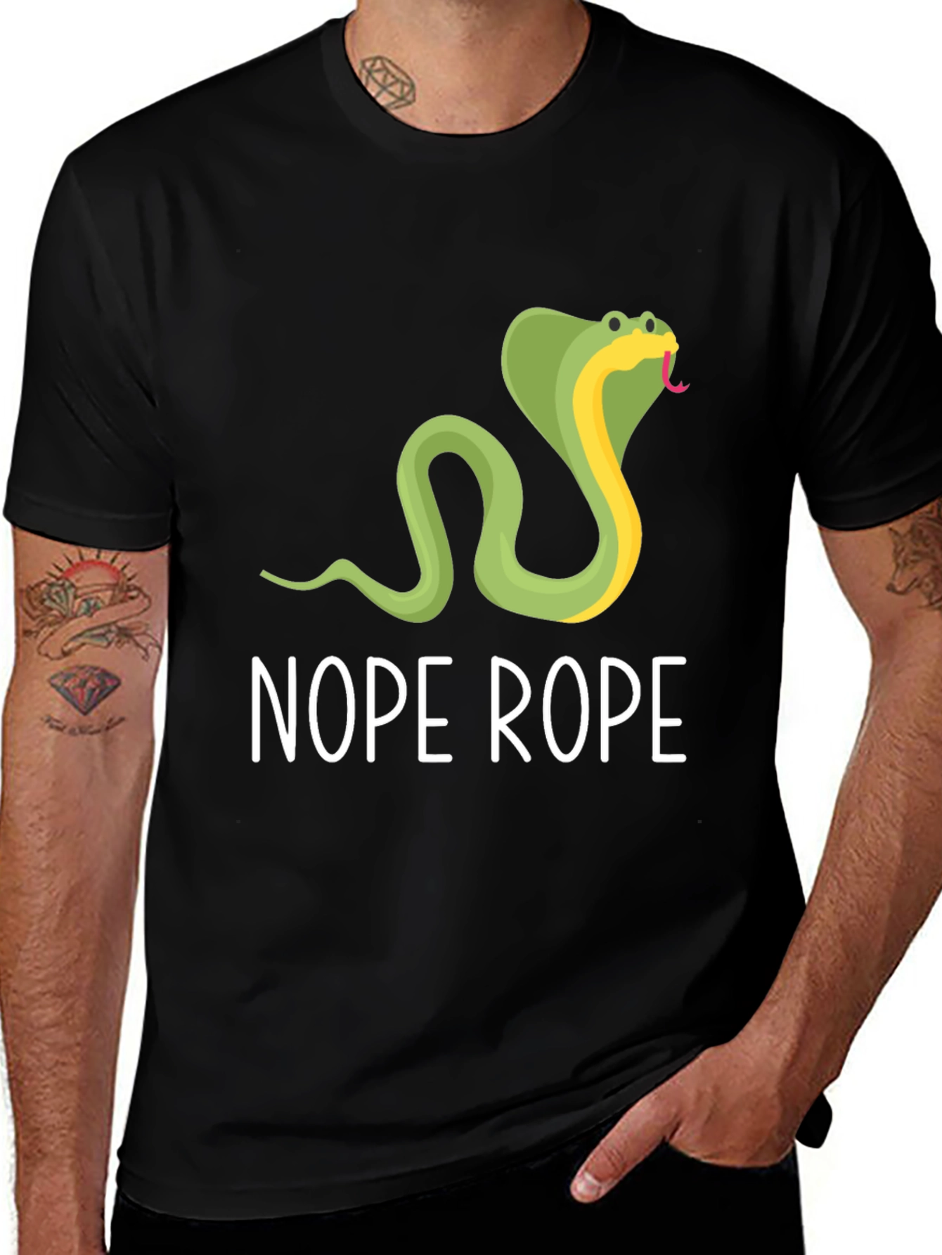 Variant 4 of Nope Rope Graphic Tee - Funny Snake T-Shirt