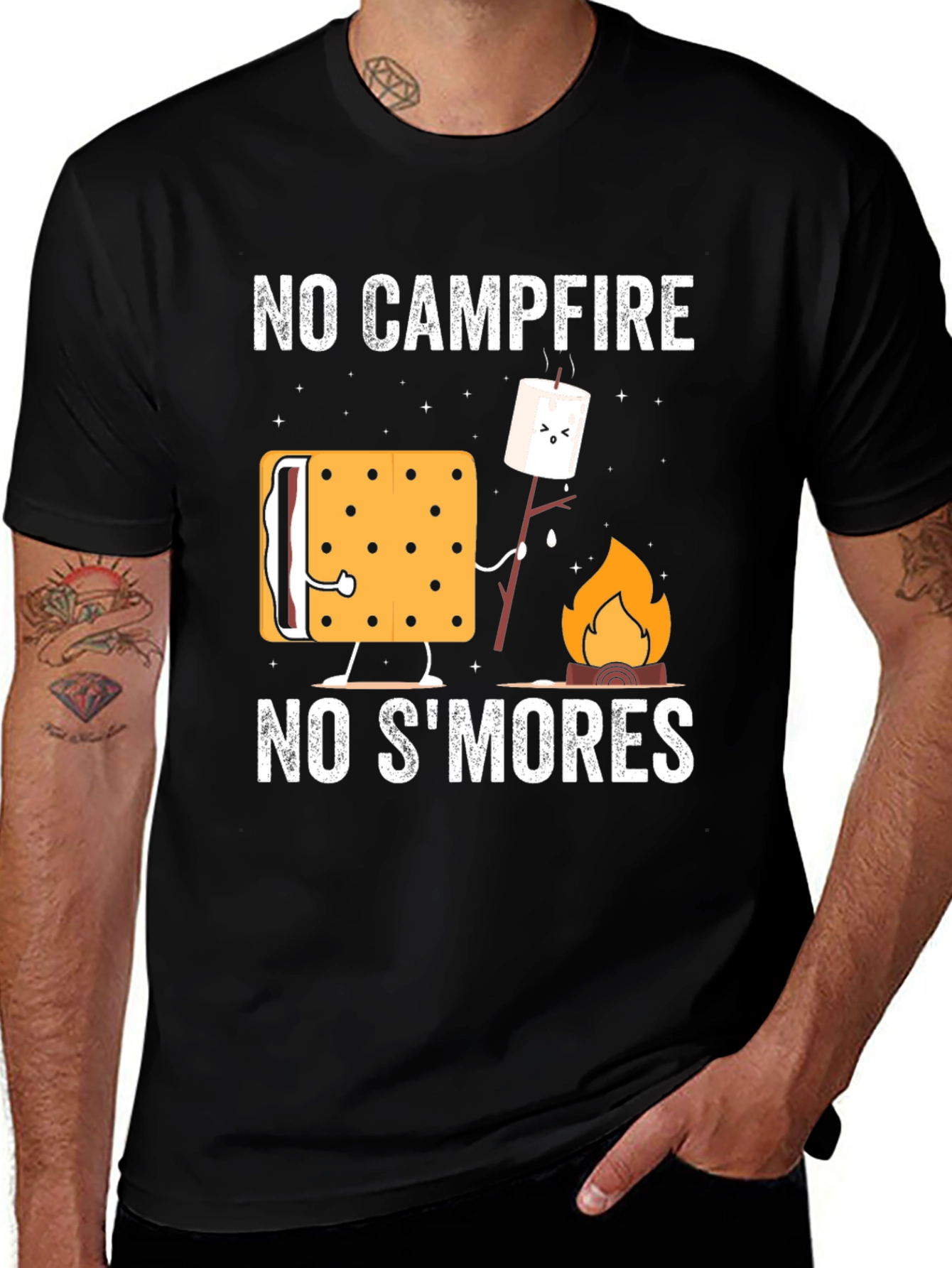 Variant 19 of No Campfire No S'mores Graphic Tee
