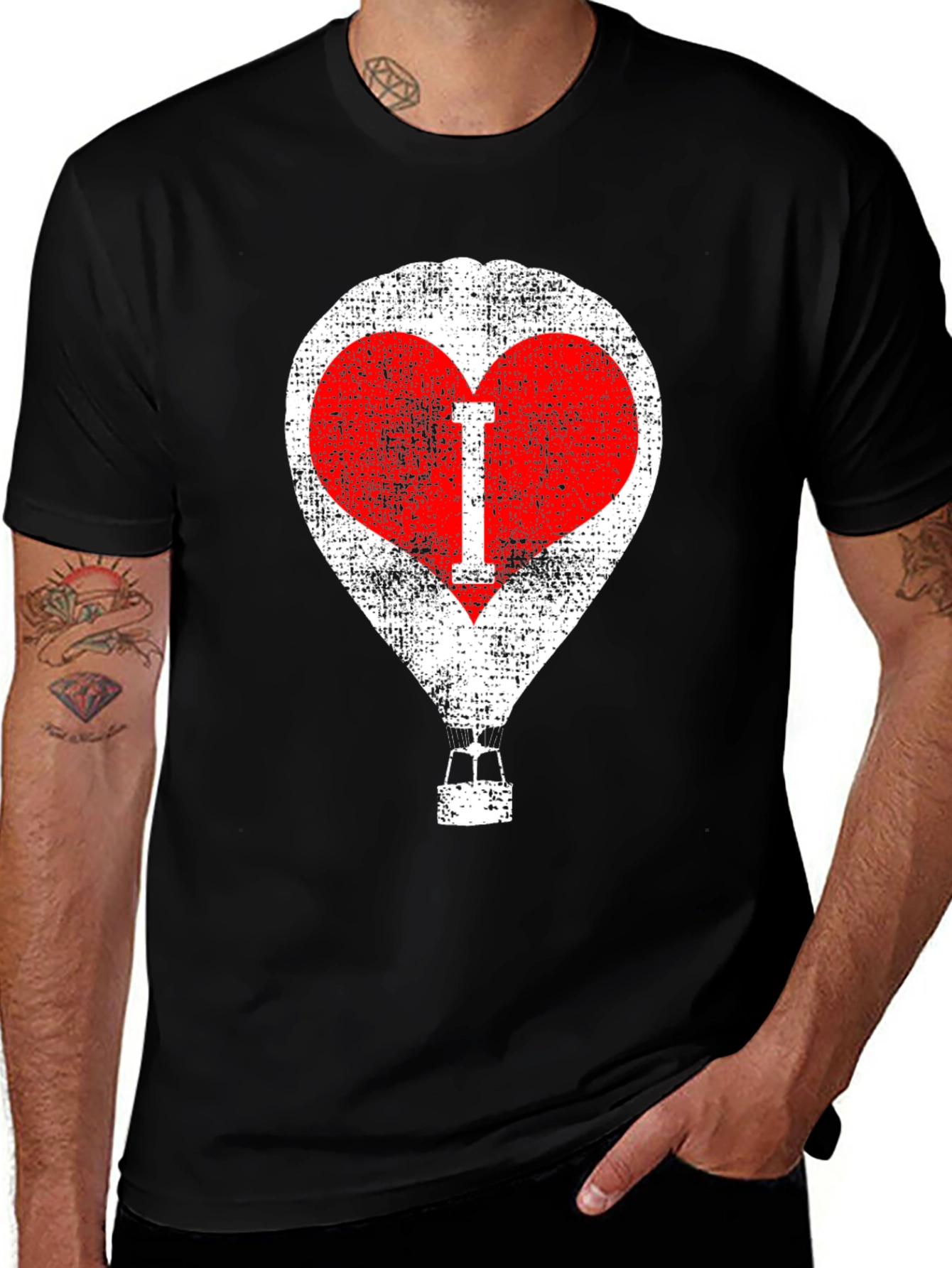 I Heart Hot Air Balloons Graphic Tee