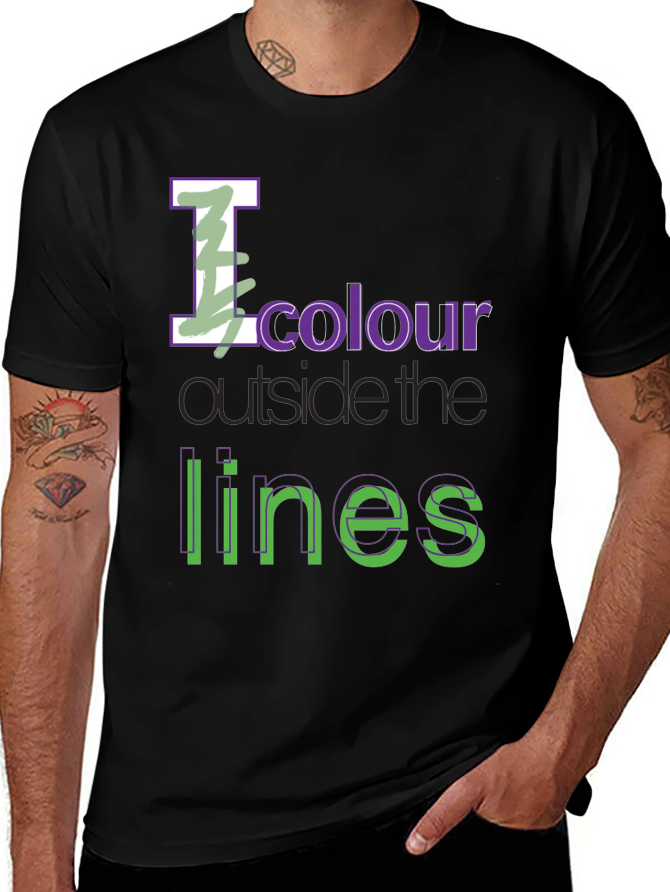 Variant 8 of I Colour Outside the Lines Graphic T-Shirt