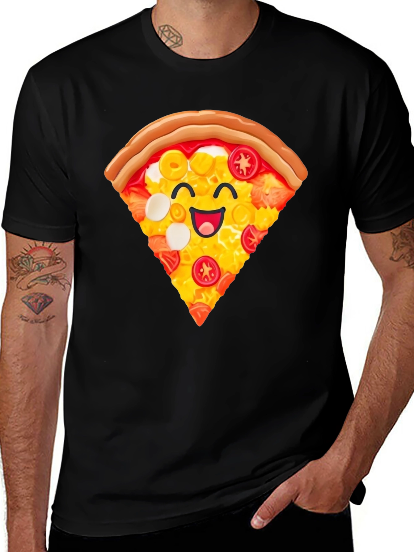 Variant 8 of Pizza Slice Graphic T-Shirt - Unisex Casual Tee