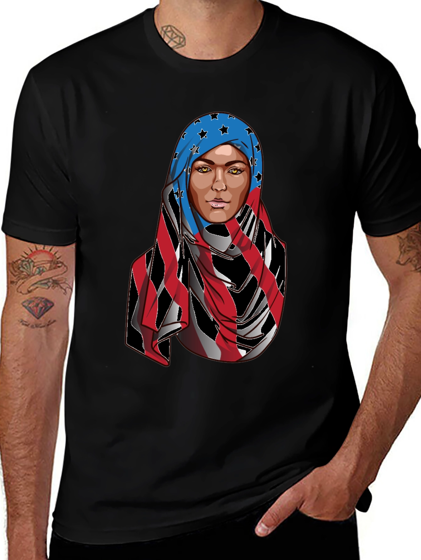 Variant 27 of Patriotic Hijab Woman T-Shirt