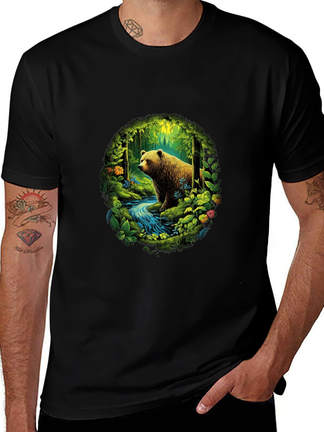 Variant 29 of Bear in Nature T-Shirt