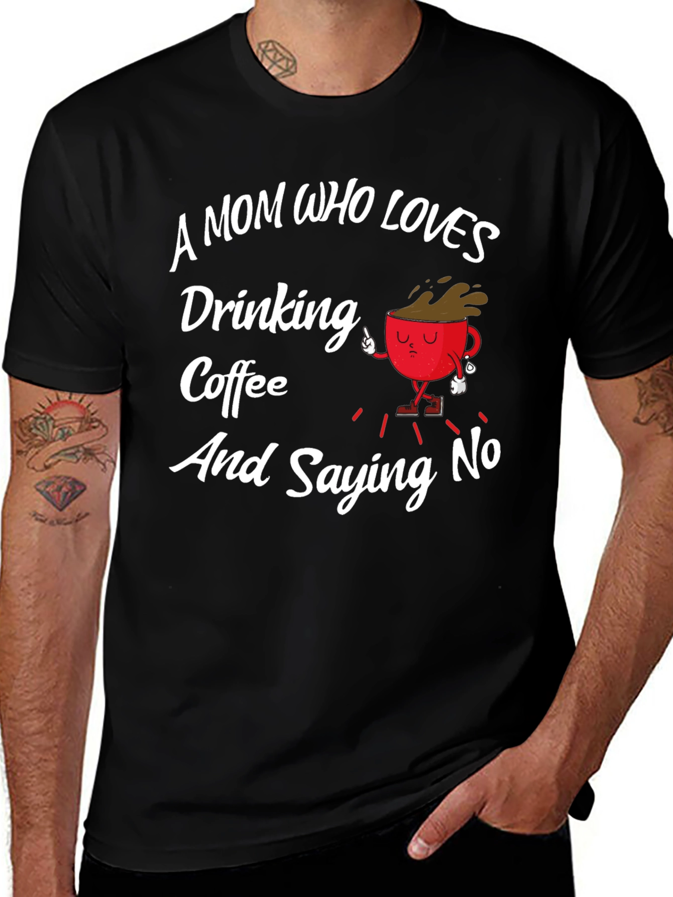 Variant 6 of Mom Who Loves Drinking Coffee T-Shirt