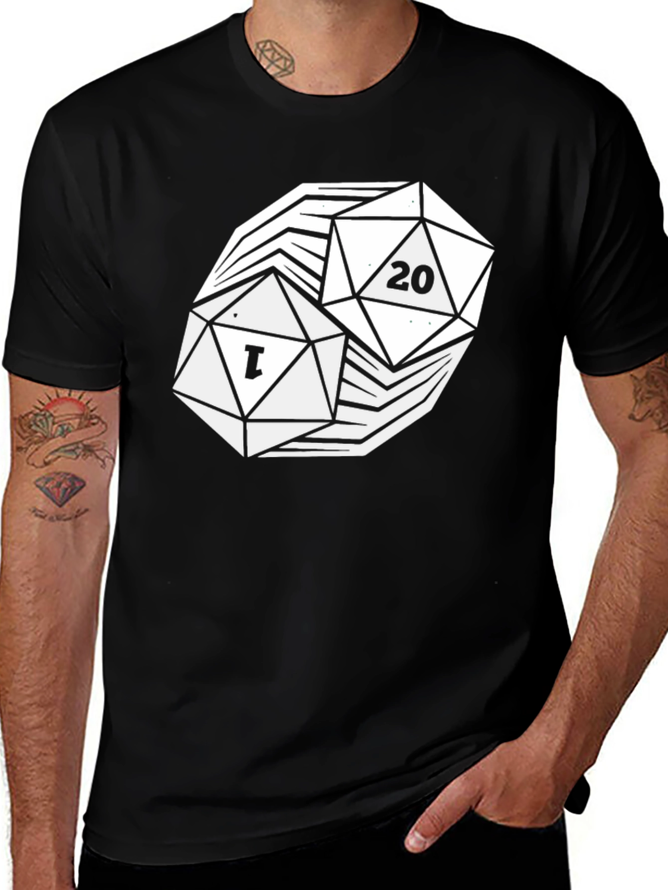 D20 Dice Graphic T-Shirt - Game On!