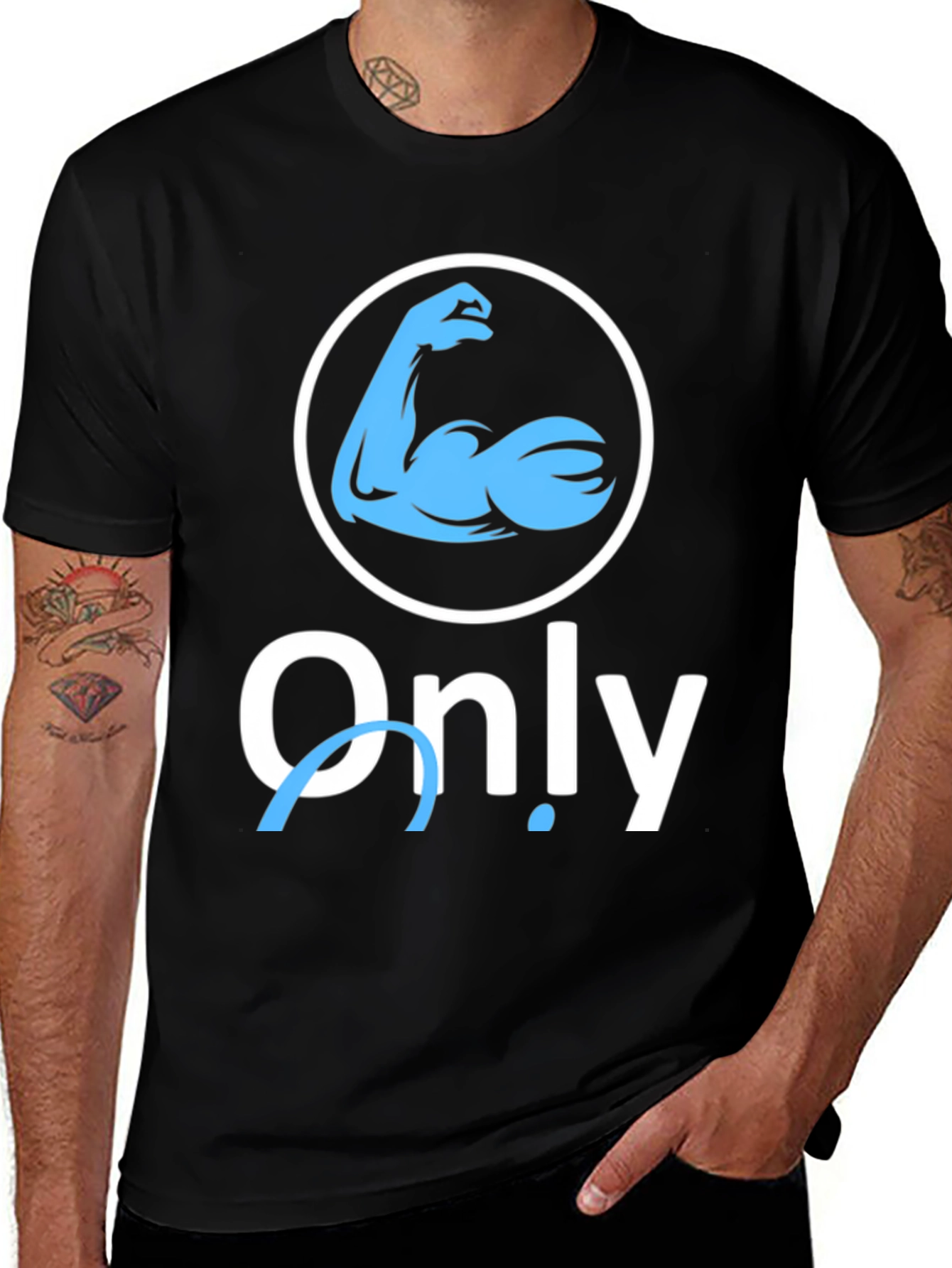 Variant 30 of Only Arms T-Shirt - Funny Gym Workout Tee