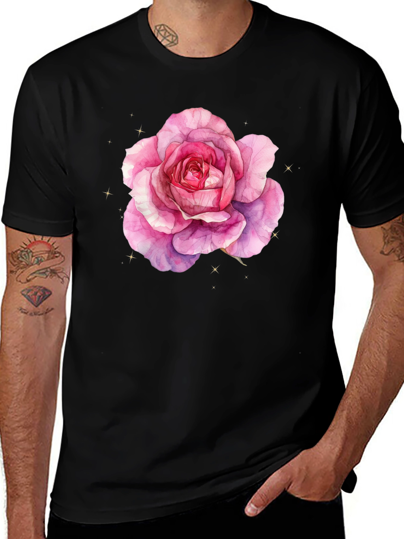 Variant 3 of Rose Graphic T-Shirt - Soft Style