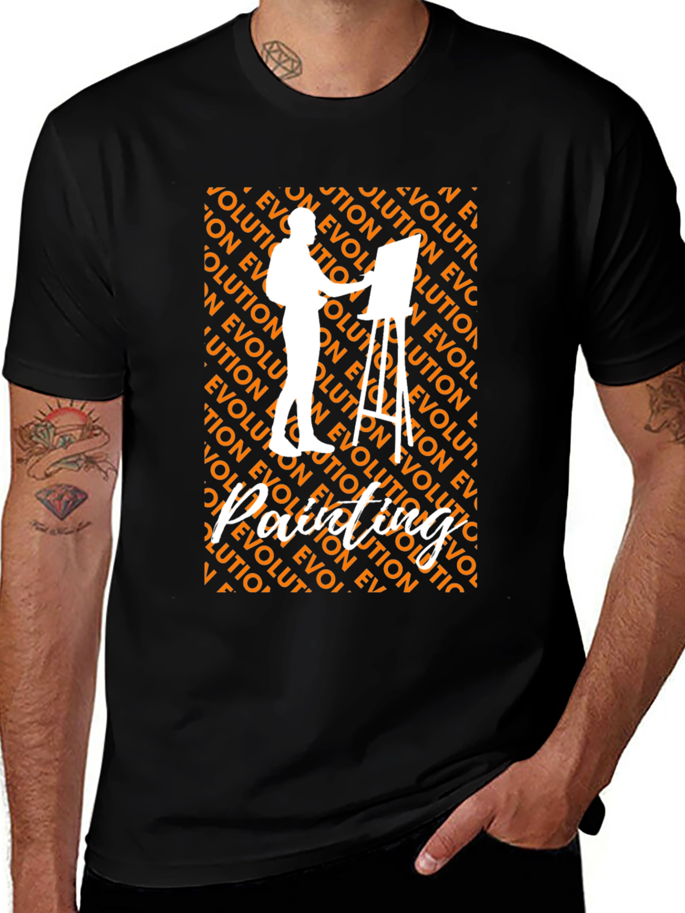 Variant 29 of Evolution of Painting Artist Graphic Tee
