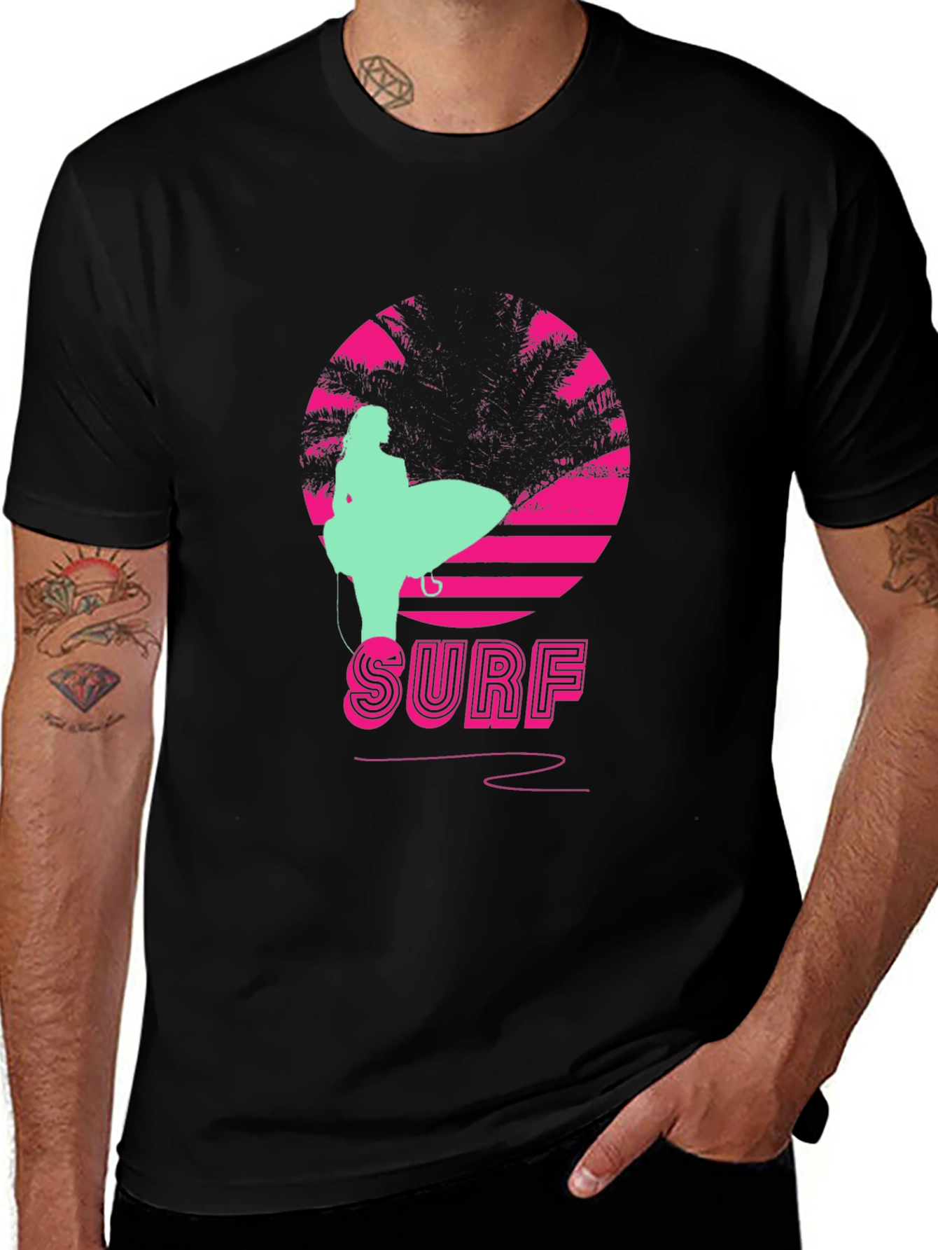 Retro Surf T-Shirt - Vintage 80s Style