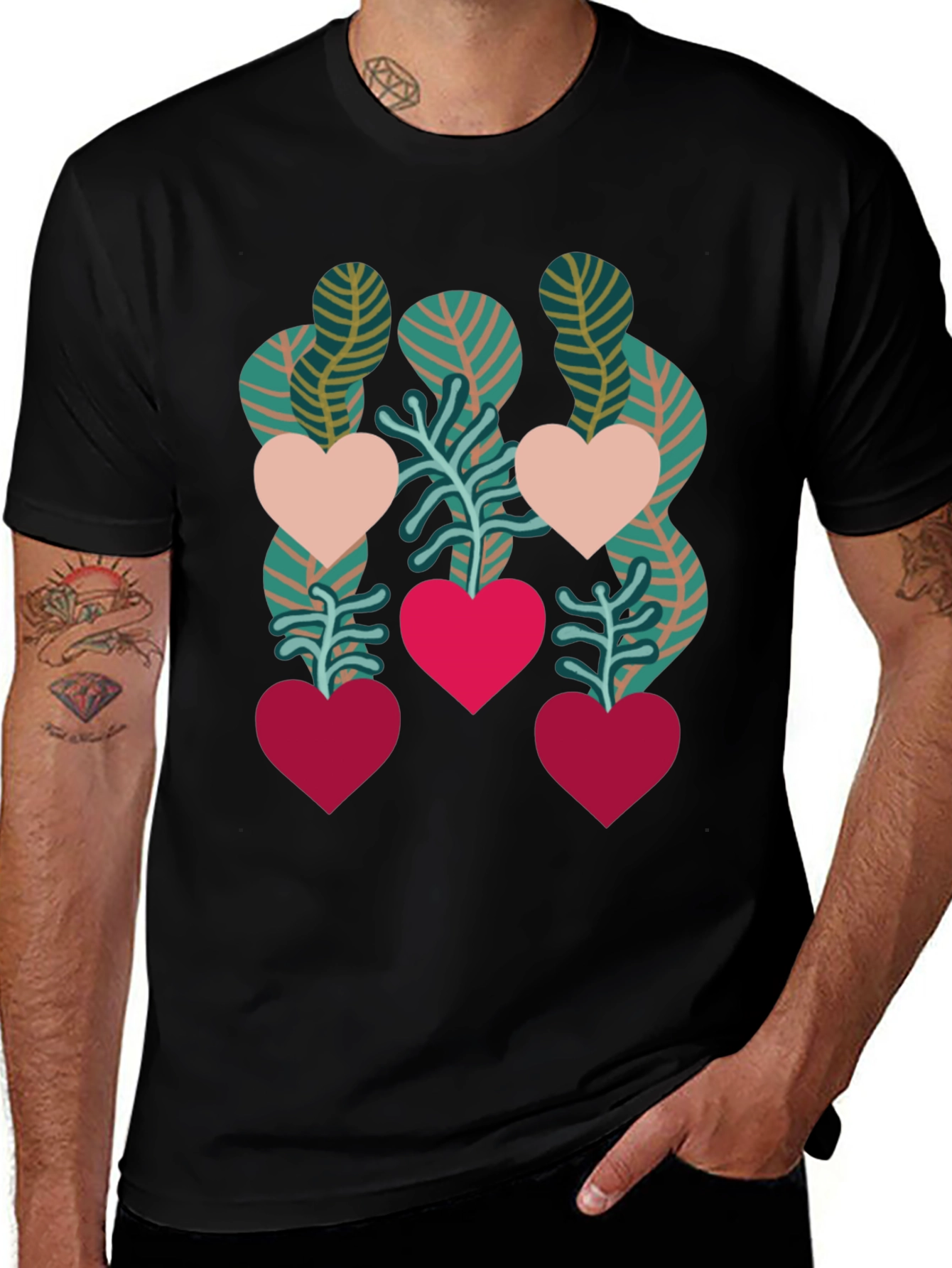Variant 10 of Heart Plant Graphic Tee - Love Blooms