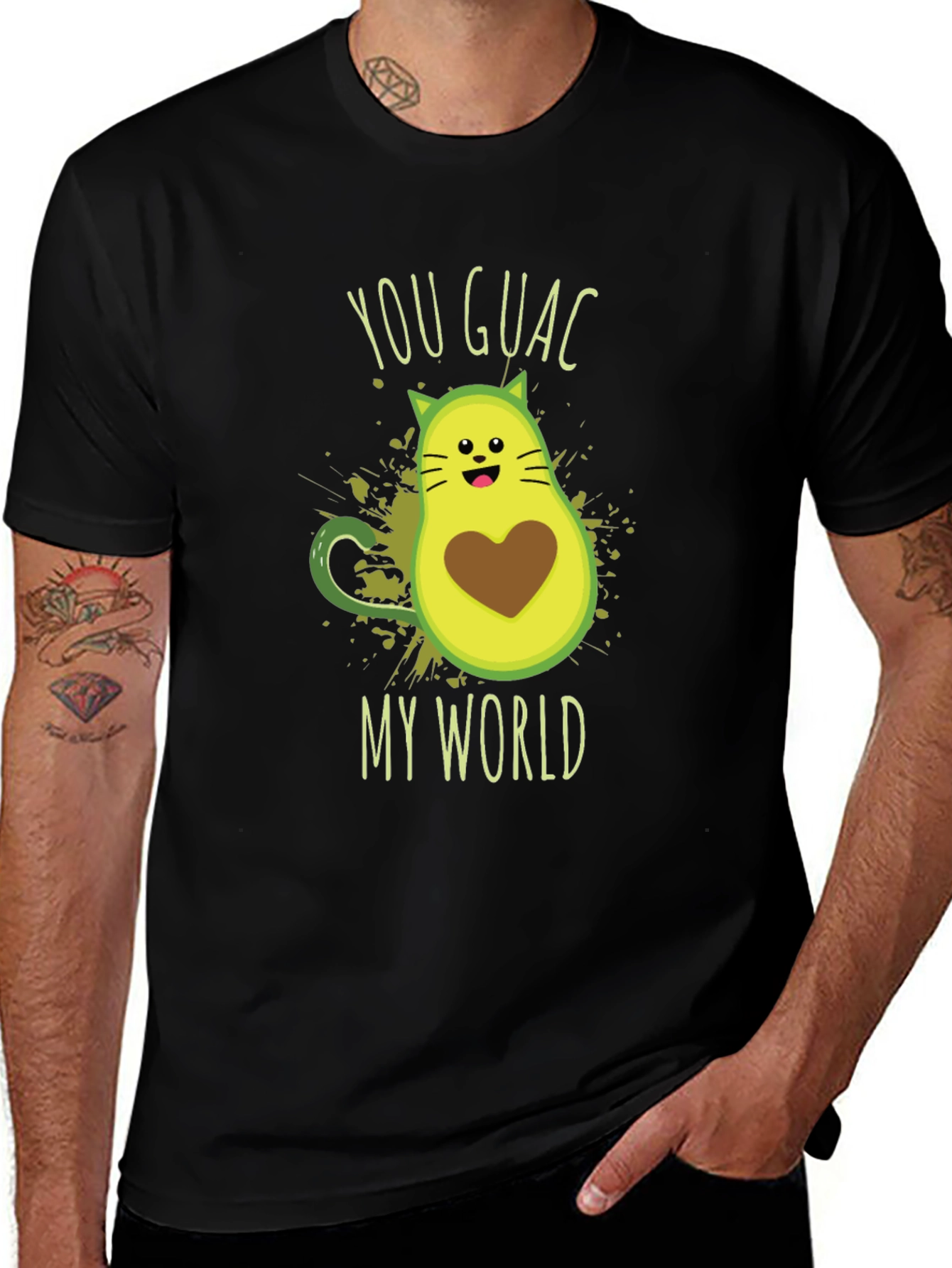 Variant 4 of You Guac My World Avocado Cat Graphic Tee