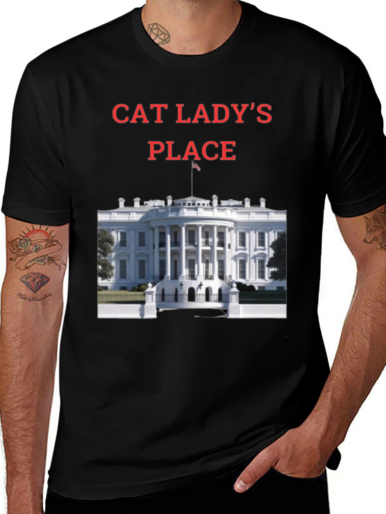 Variant 14 of Cat Lady's Place T-Shirt - Novelty Tee