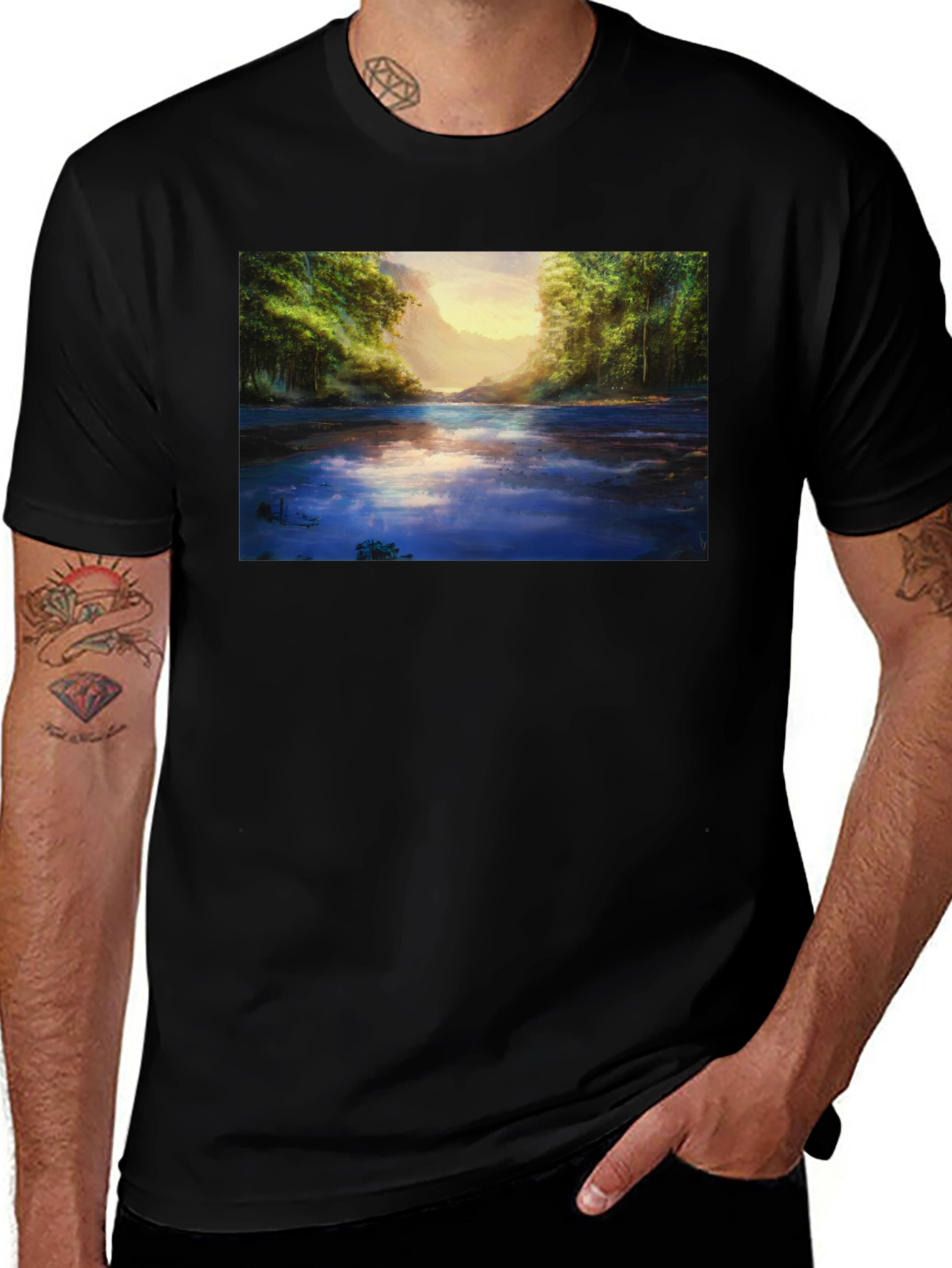 Variant 5 of Nature's Reflection Graphic Tee