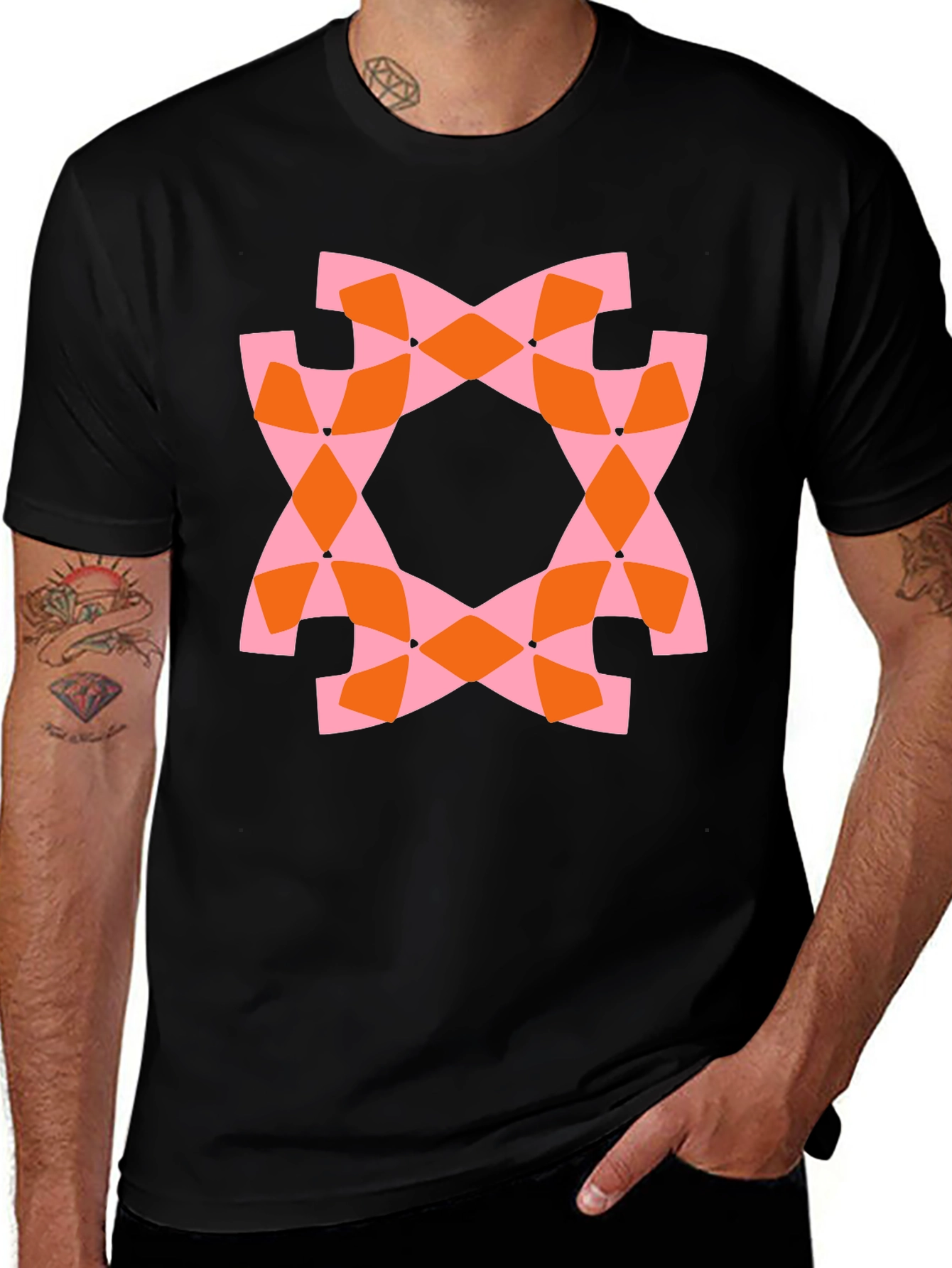 Variant 7 of Abstract Geometric Print Tee