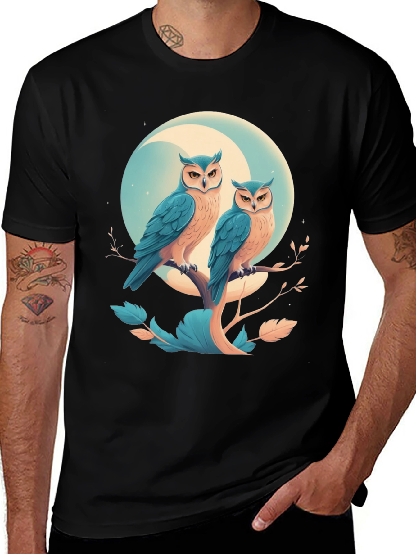 Variant 13 of Owl Moon T-Shirt - Unique Graphic Tee