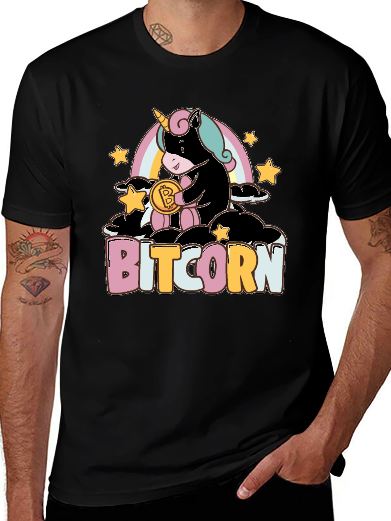 Variant 27 of Bitcorn Crypto T-Shirt