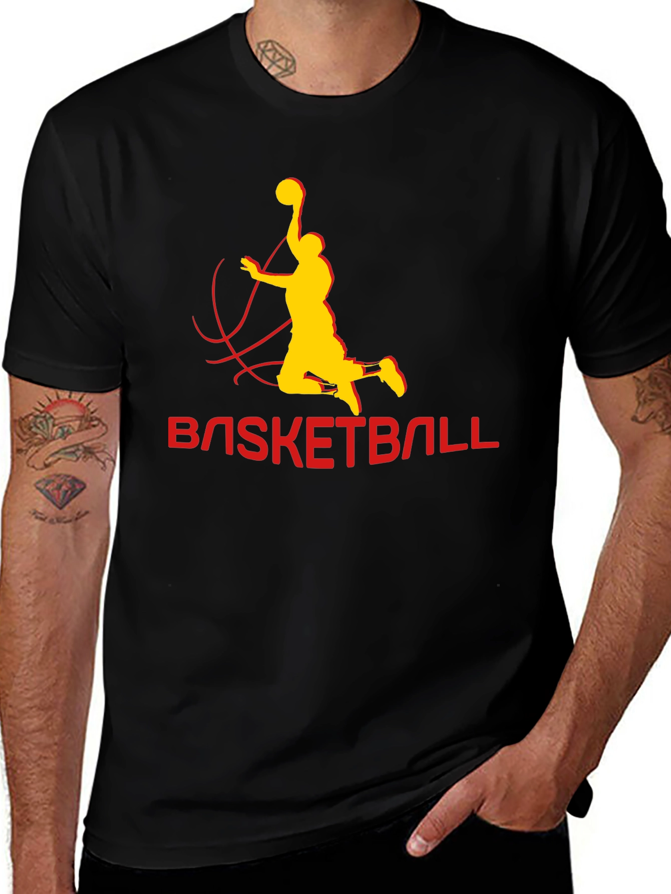 Variant 14 of Basketball Graphic Tee - Stylish Comfort