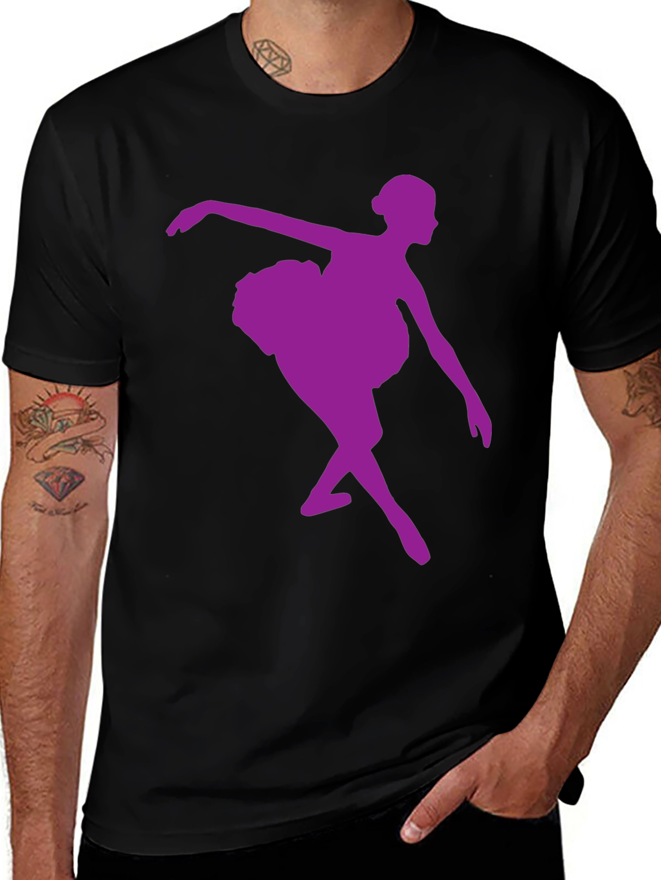 Variant 27 of Ballerina Silhouette Graphic T-Shirt