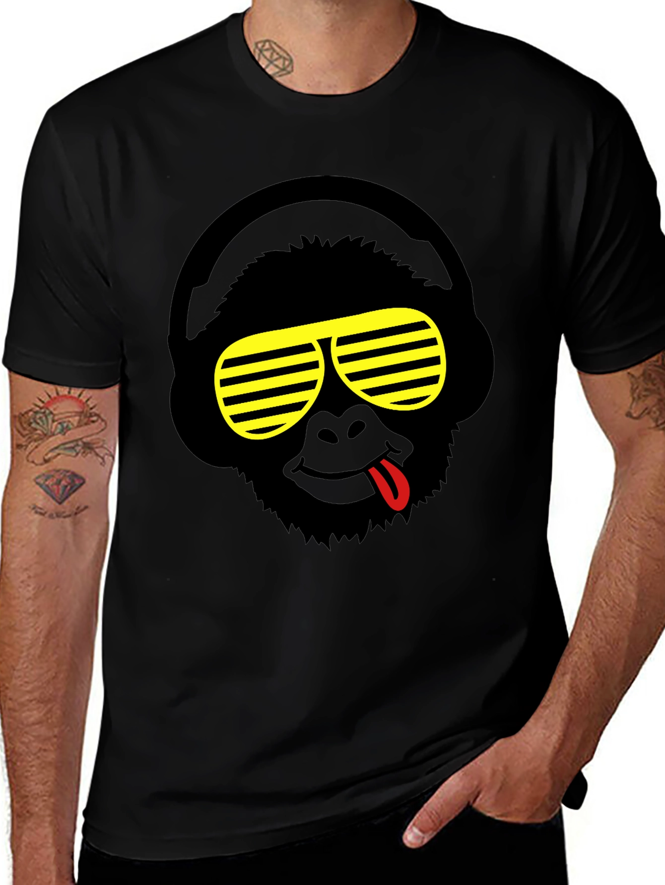 Variant 21 of Cool Ape Tee - Funny Gorilla with Sunglasses T-Shirt