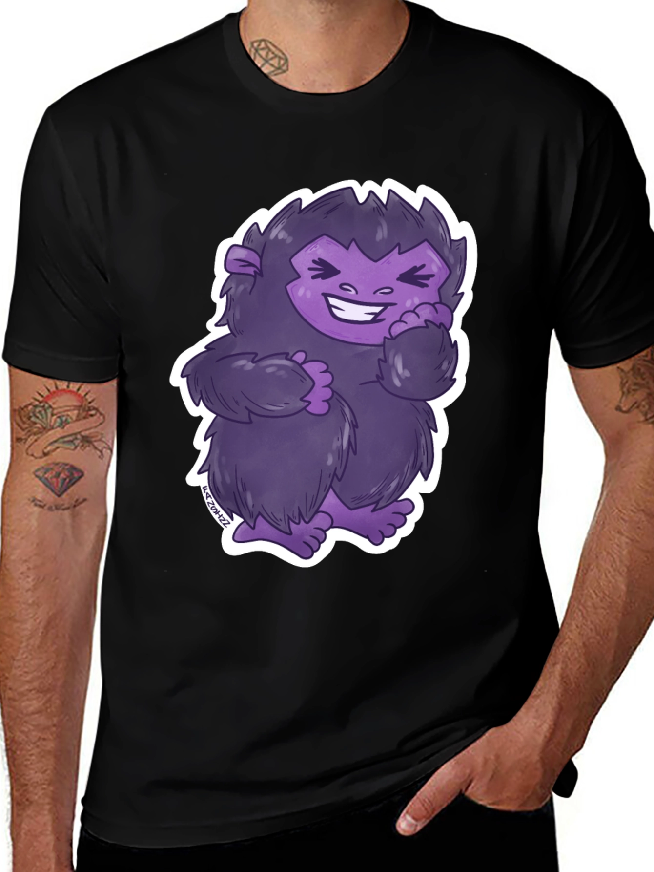 Variant 4 of Purple Yeti Graphic Tee - Soft & Stylish