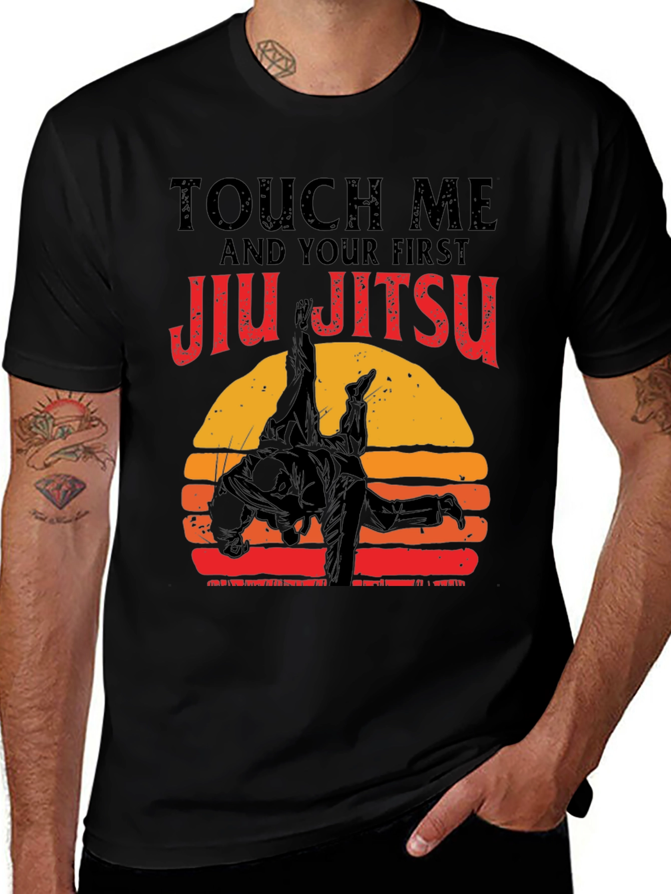 Touch Me Jiu Jitsu Graphic T-Shirt