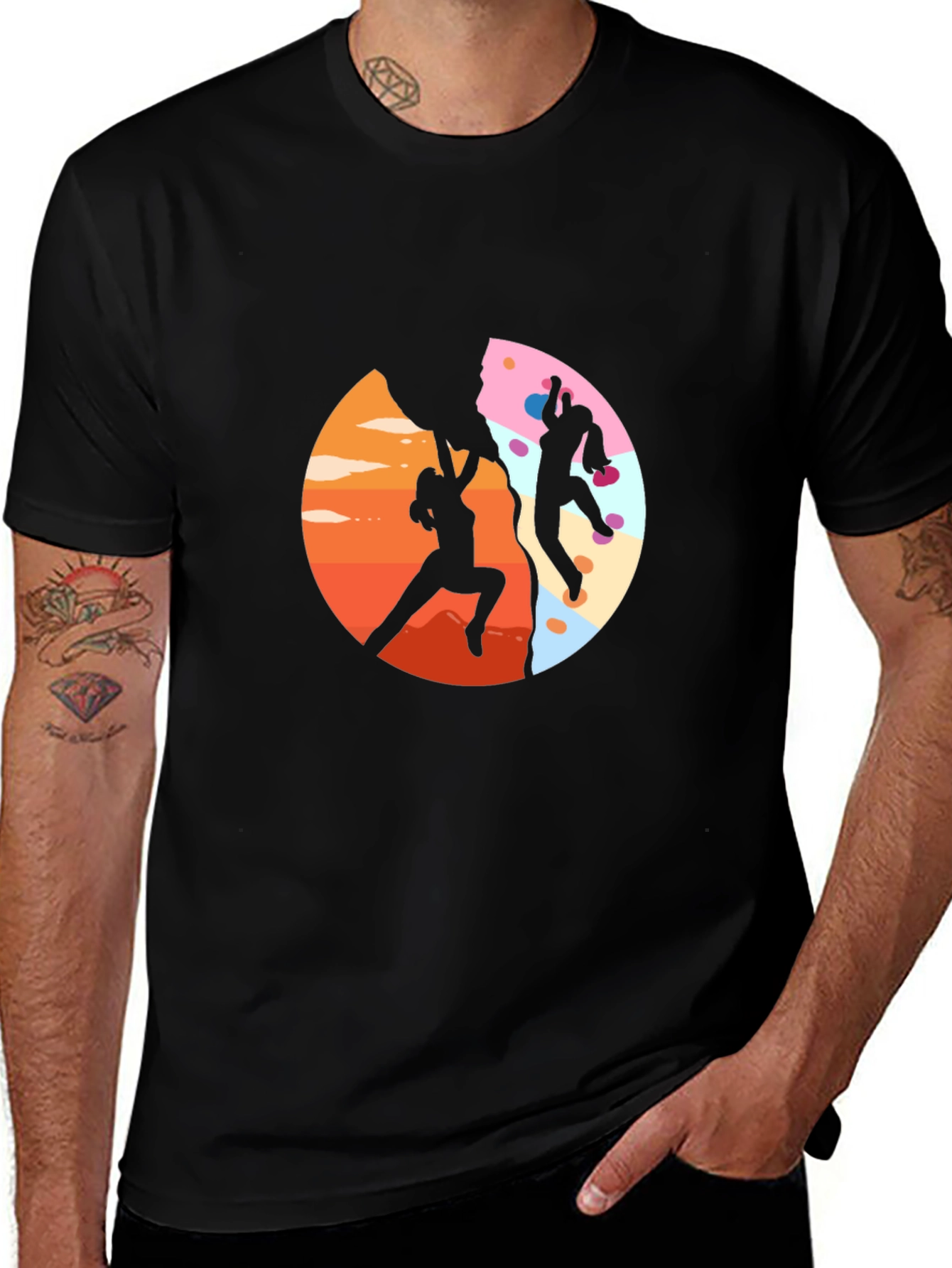 Variant 29 of Climbing Adventure Black T-Shirt